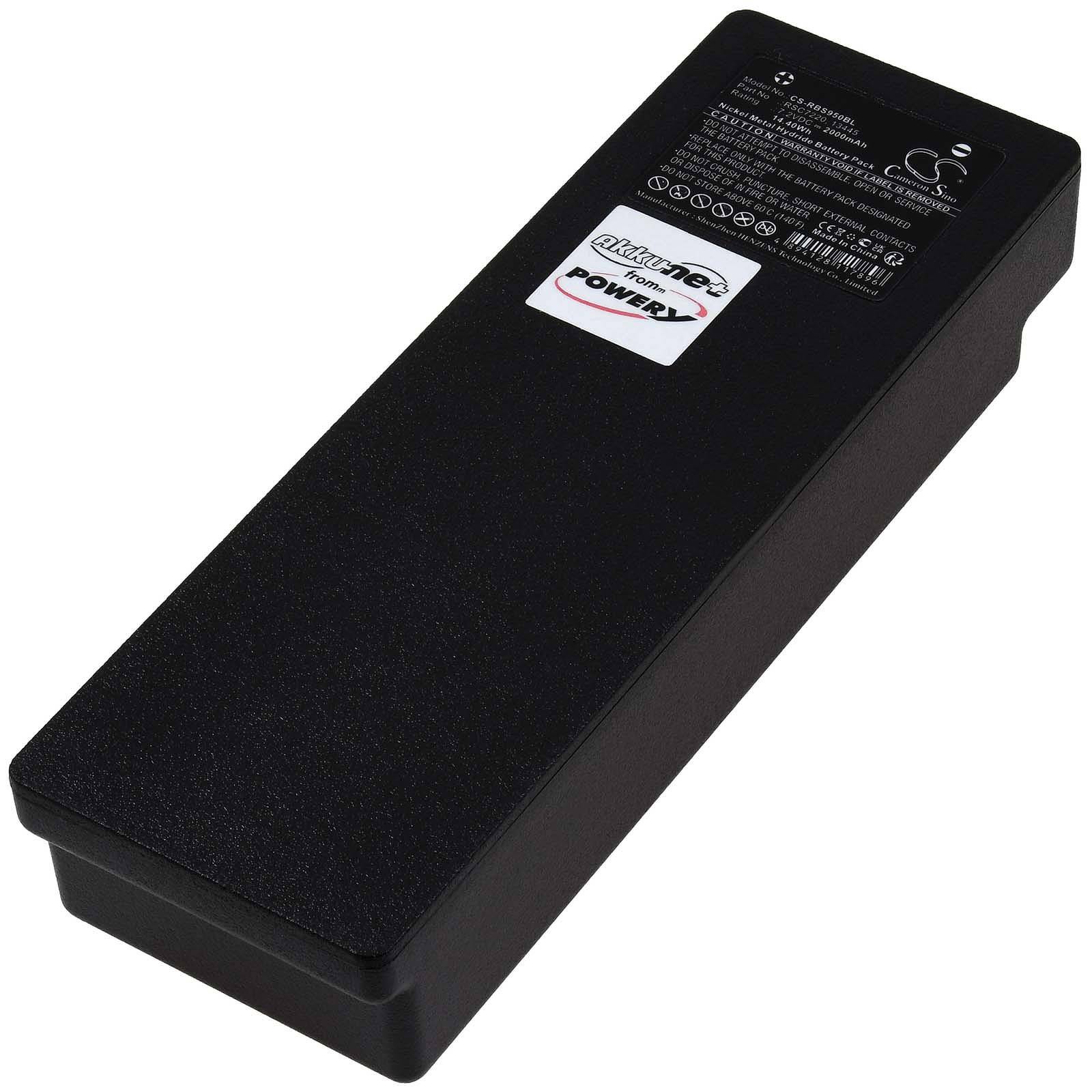 Powery Standardakku kompatibel mit Scanreco Typ 13445 2 Kontakte, 7,2V, NiMH