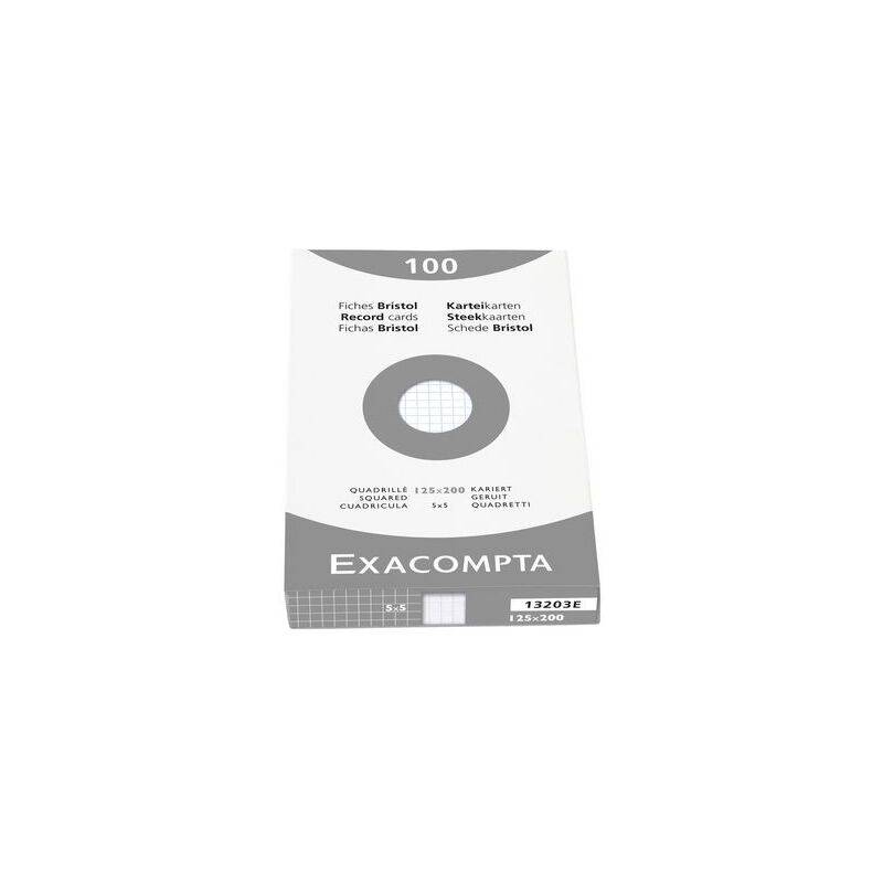 EXACOMPTA Karteikarten, 125 x 200 mm, kariert, farbig