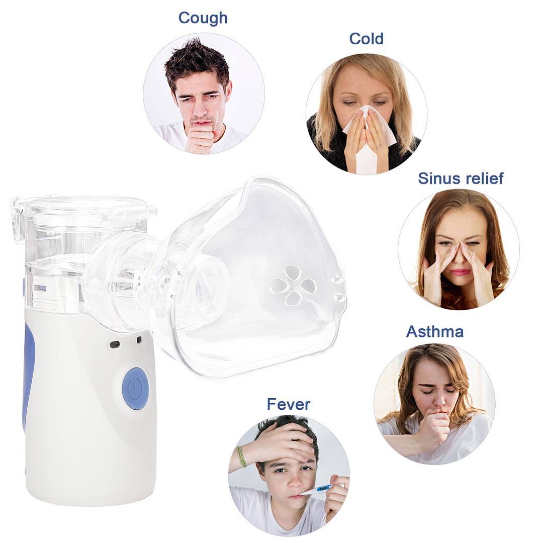 Inhalator Inhaliergerät Vernebler für Erwachsene Kinder Zerstäuber Inhalationsgerät Mini-Inhalator Medizinischer Kompakt-Inhalator Nano Husten