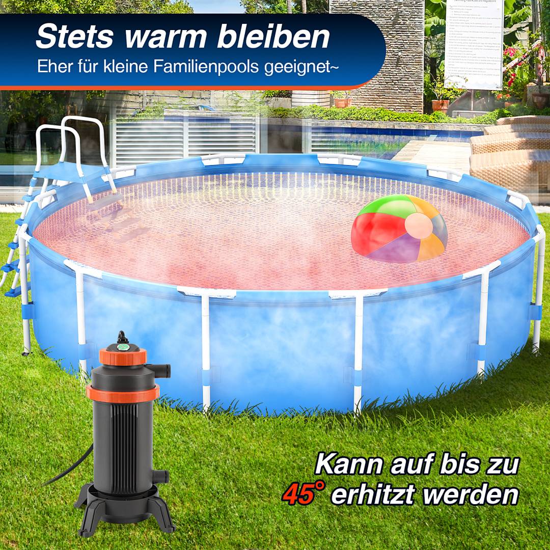 Poolheizung Wärmetauscher Edelstahl Schwimmbad Schwimmbadwärmetauscher Pool-Heizung Bath Poolwärmetauscher Schwimbad