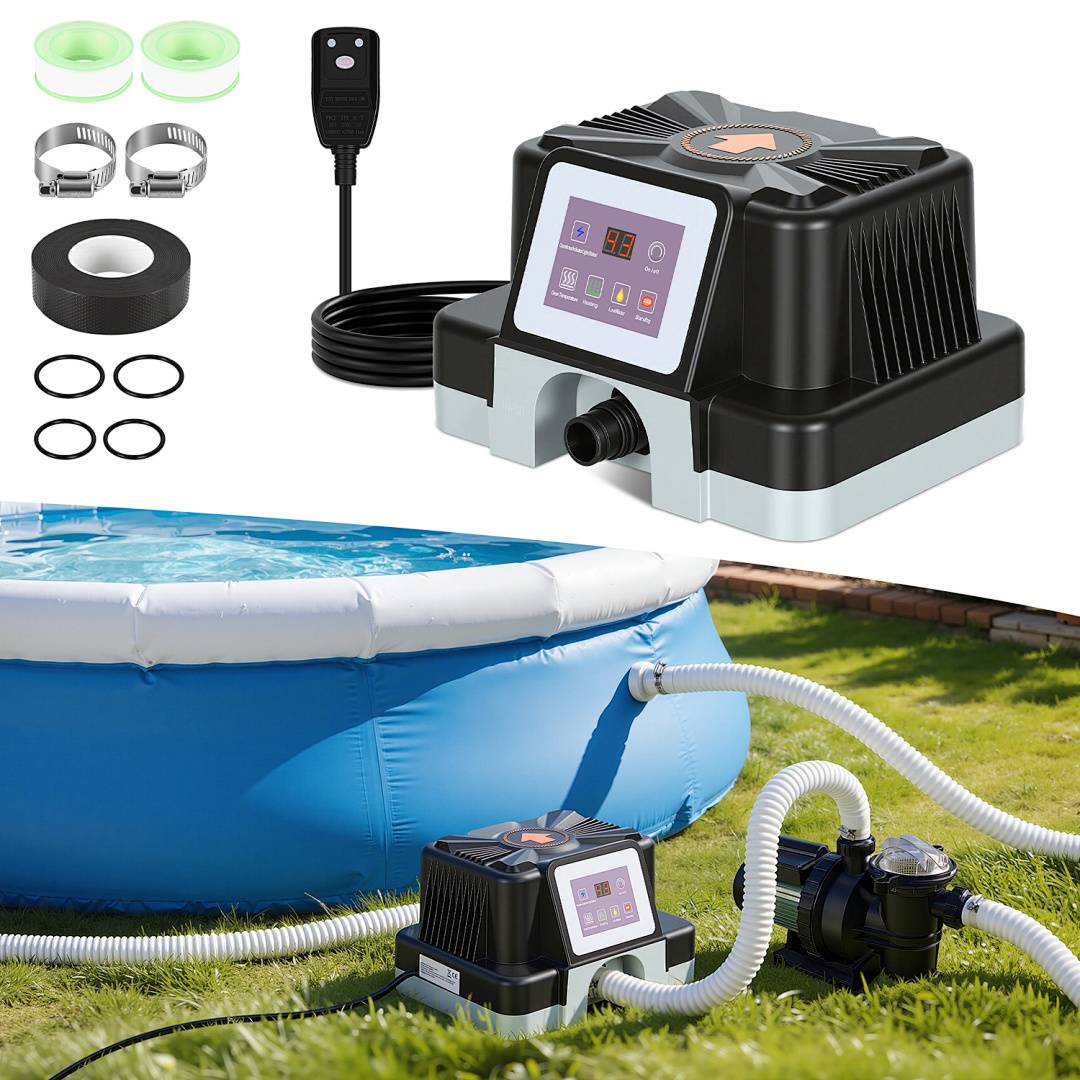 Poolheizung Wärmetauscher 3KW Schwimmbad Schwimmbadwärmetauscher Pool-Heizung Bath Poolwärmetauscher Schwimbad