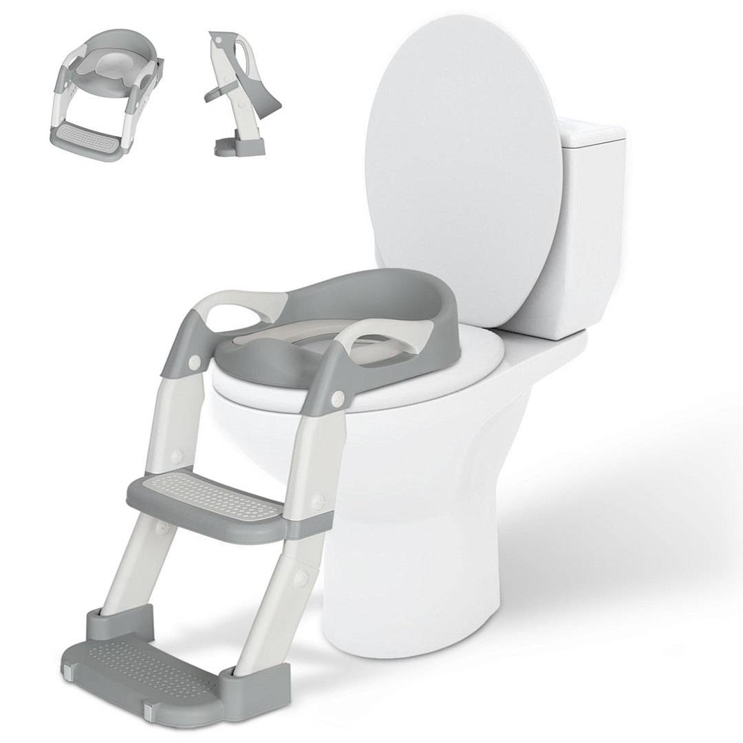 Toilettentrainer Toilettensitz Kinder WC Sitz Töpfchen mit Treppe für 1-7 Baby Lerntöpfchen Toilette