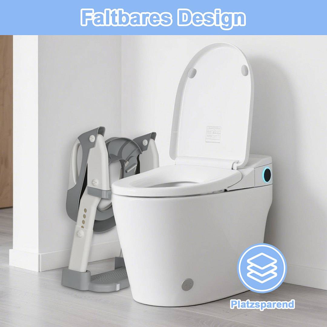 Toilettentrainer Toilettensitz Kinder WC Sitz Töpfchen mit Treppe für 1-7 Baby Lerntöpfchen Toilette