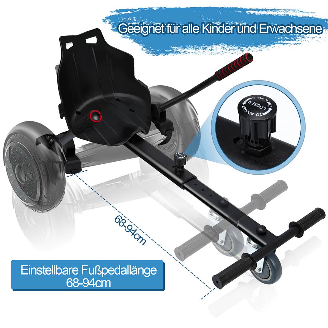 Sitzscooter Hoverboard Sitz Kartsitz Hoverseat Hoverkart Hovercart E-Scooter Gokart Balance Sitz
