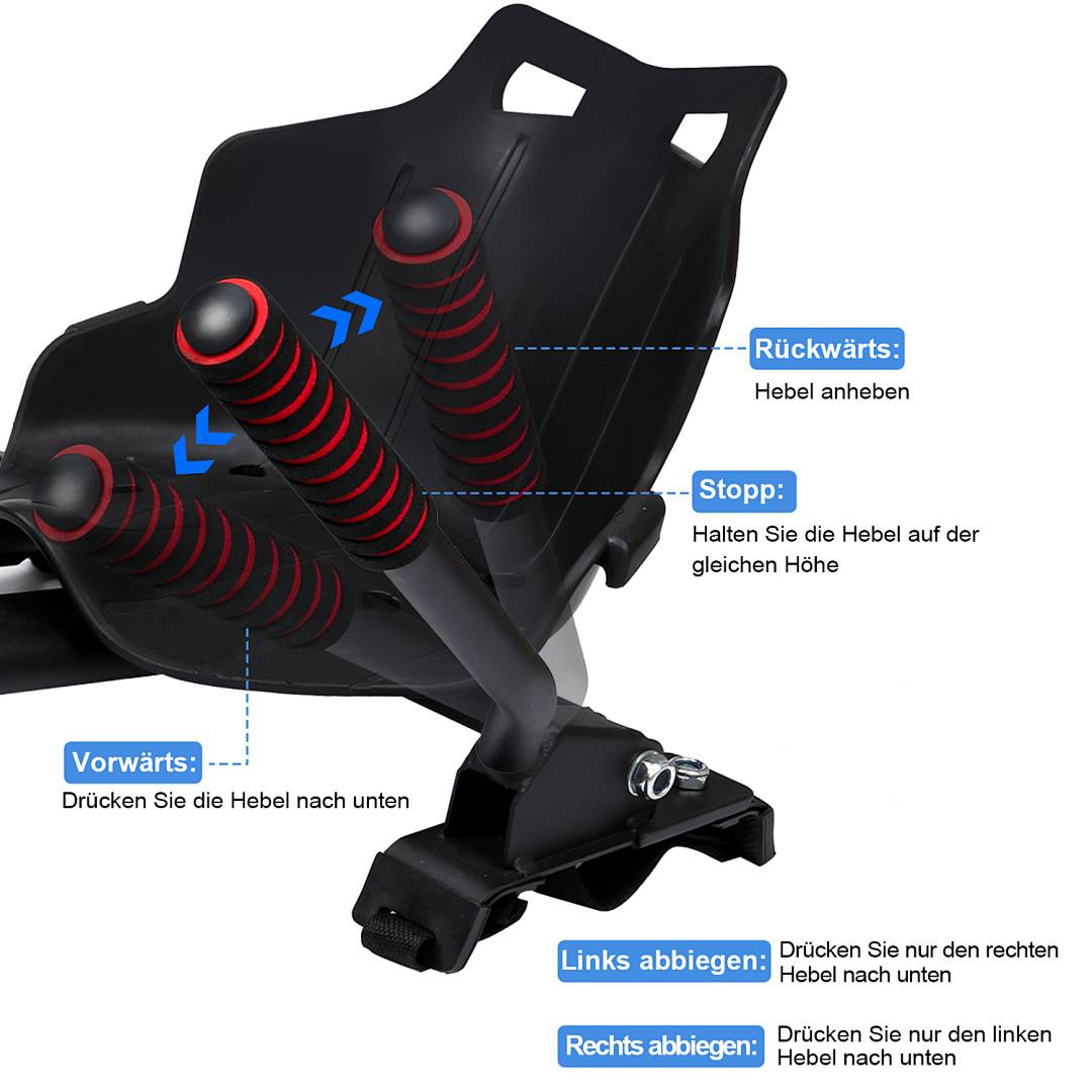 Sitzscooter Hoverboard Sitz Kartsitz Hoverseat Hoverkart Hovercart E-Scooter Gokart Balance Sitz