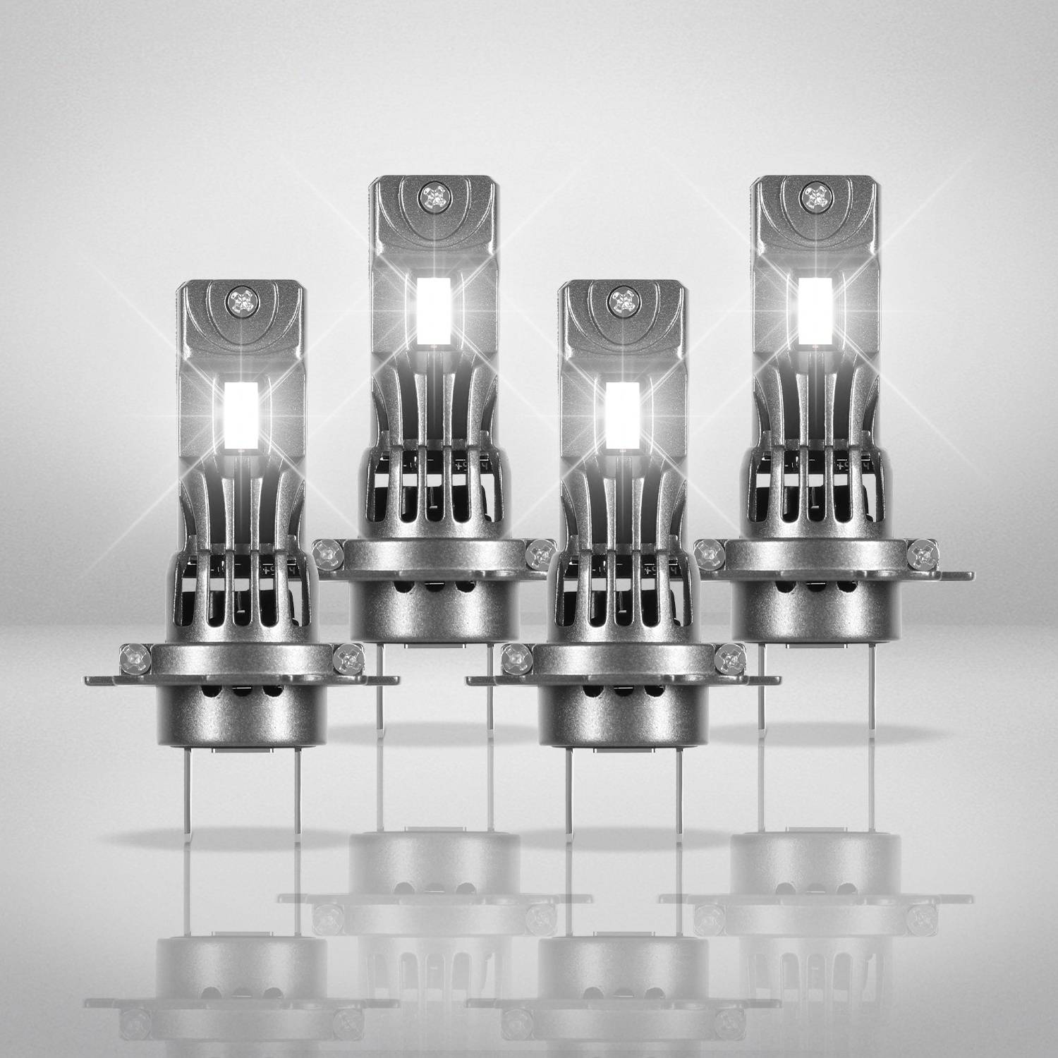 H7 LED-Scheinwerferlampe 30W 12V 2500LM 6500K IP65 Plug & Play 4er-Set für Auto/Motorrad