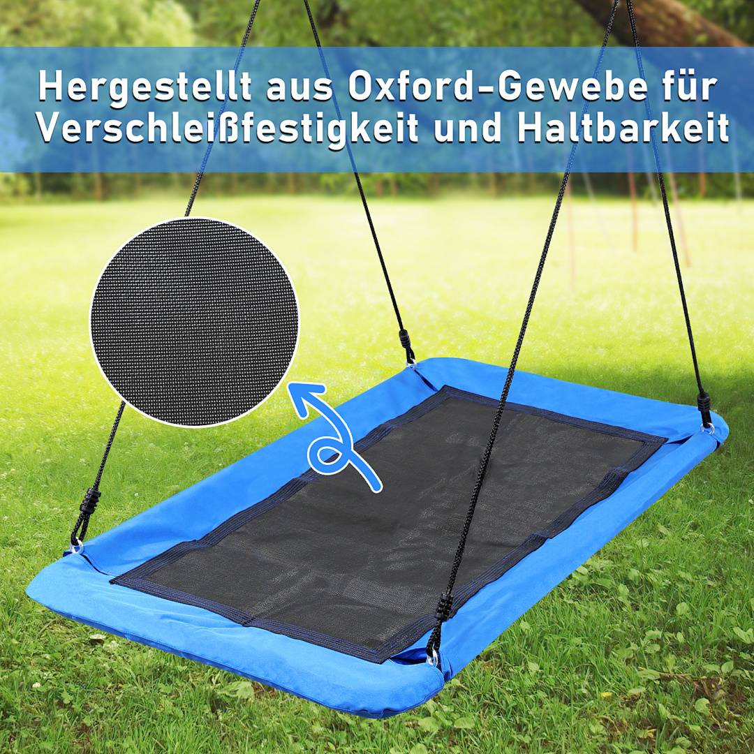 Nestschaukel Tellerschaukel Schaukel 160CM Bis 300kg Kinderschaukel Gartenschaukel Mehrkindschaukel Schaukelsitz Garten-schauke Baumschaukel