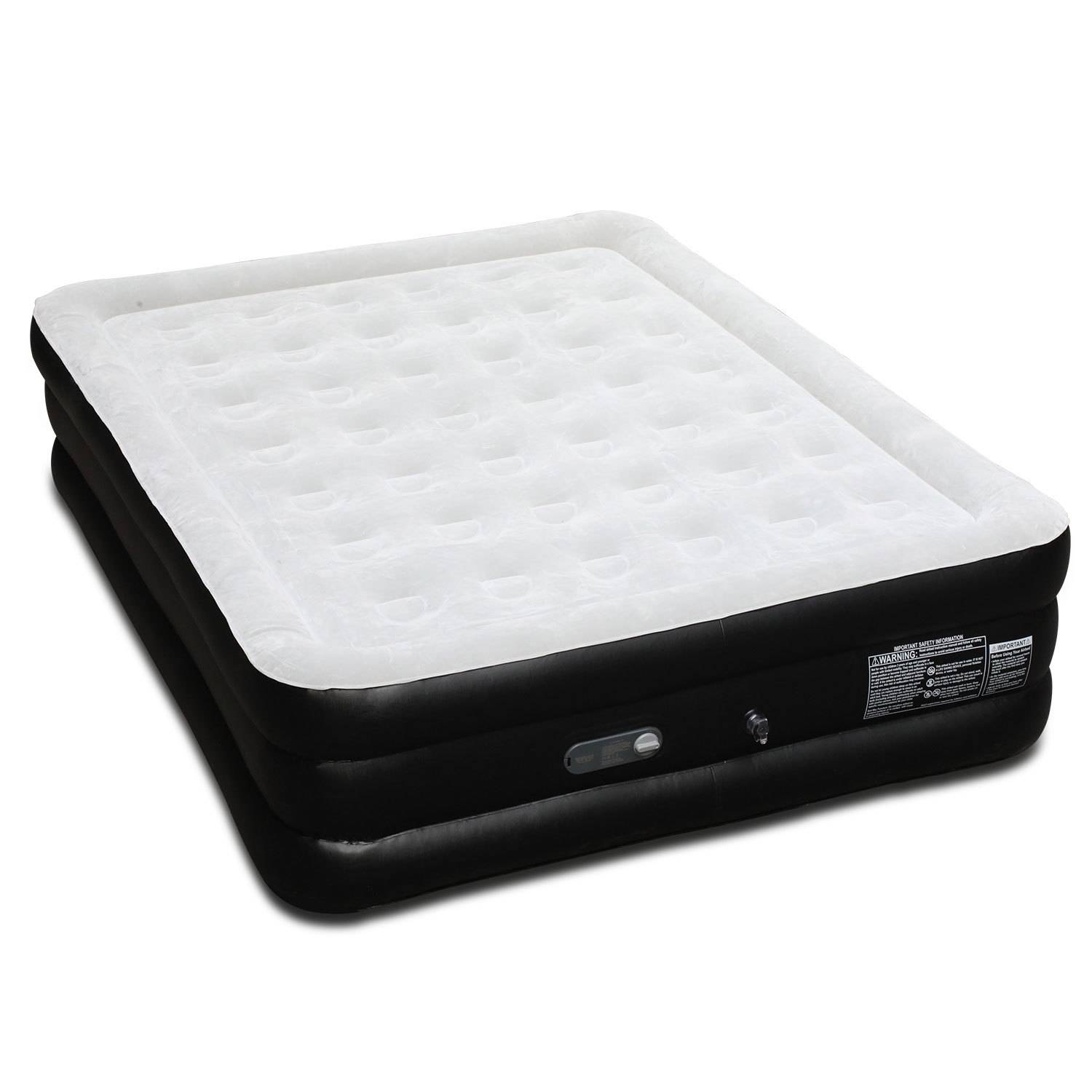 Premium Luftbett 200X152X46cm Luftmatratze selbstaufblasend Pumpe Gästebett Reisebett Notbett Campingbett