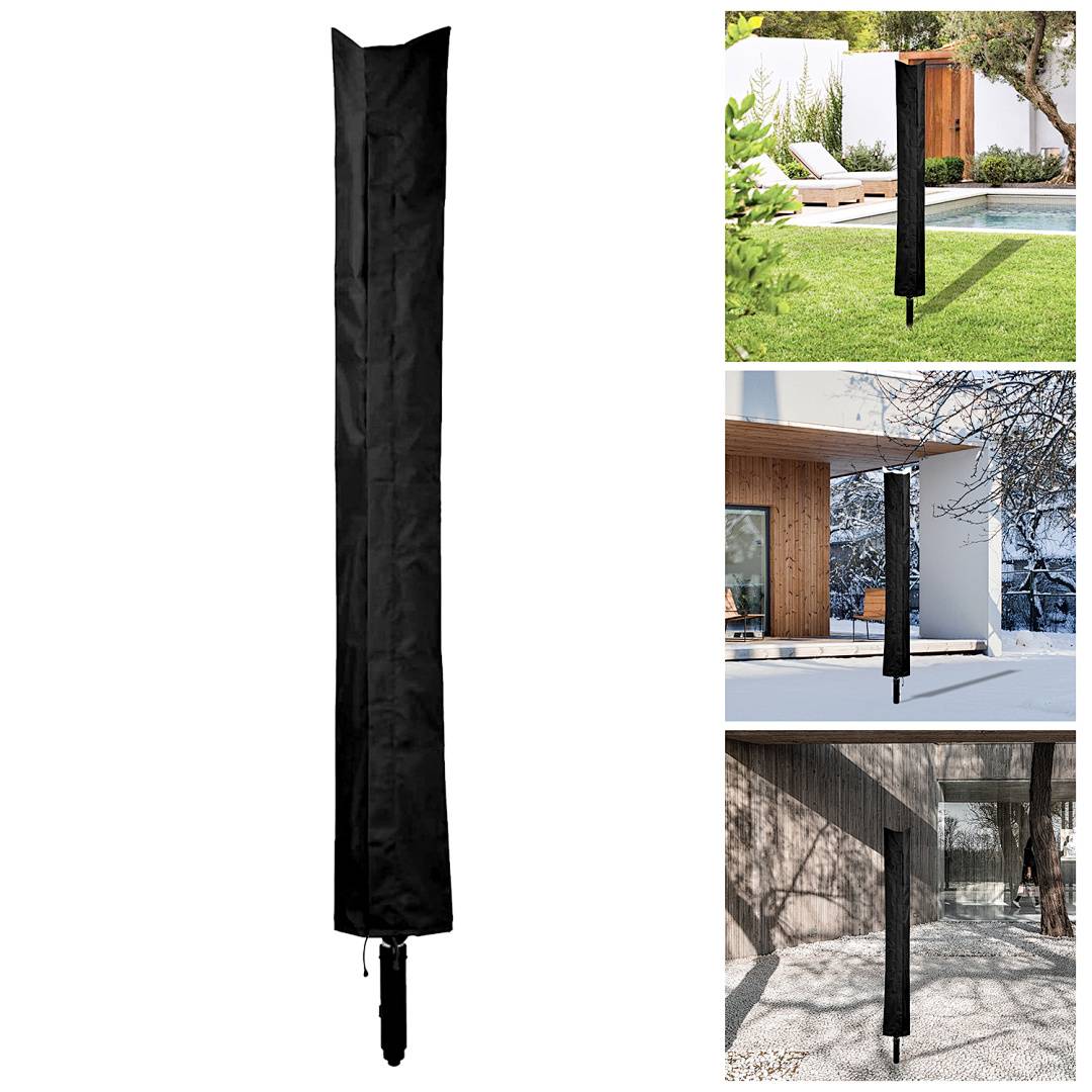 wäschespinne schutzhülle Wetterschutzhülle 168x28cm Sonnenschirm Wäscheständer UV- witterungsbest Schutzhaube Reisverschluss witterungsbeständi