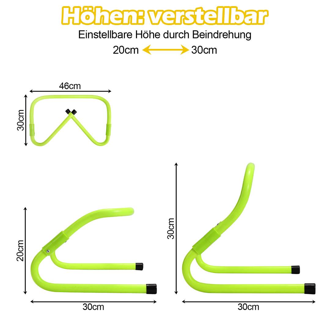 Koordinationsleiter Fußball Agility Training 42cm Markierungshütchen Leiter Trainingsleiter Hürden Set Sprossen