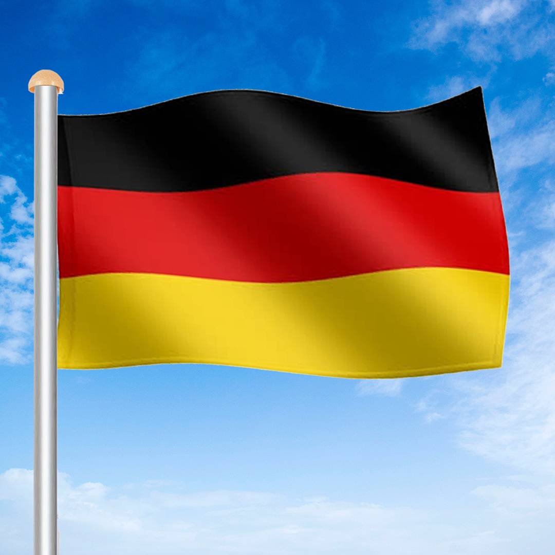 Fahnenmast Flaggenmast Fahnenstange Deutschlandflagge 6.5m Flagge Fahne Mast Deutschlandfahne Stange Flaggenstange