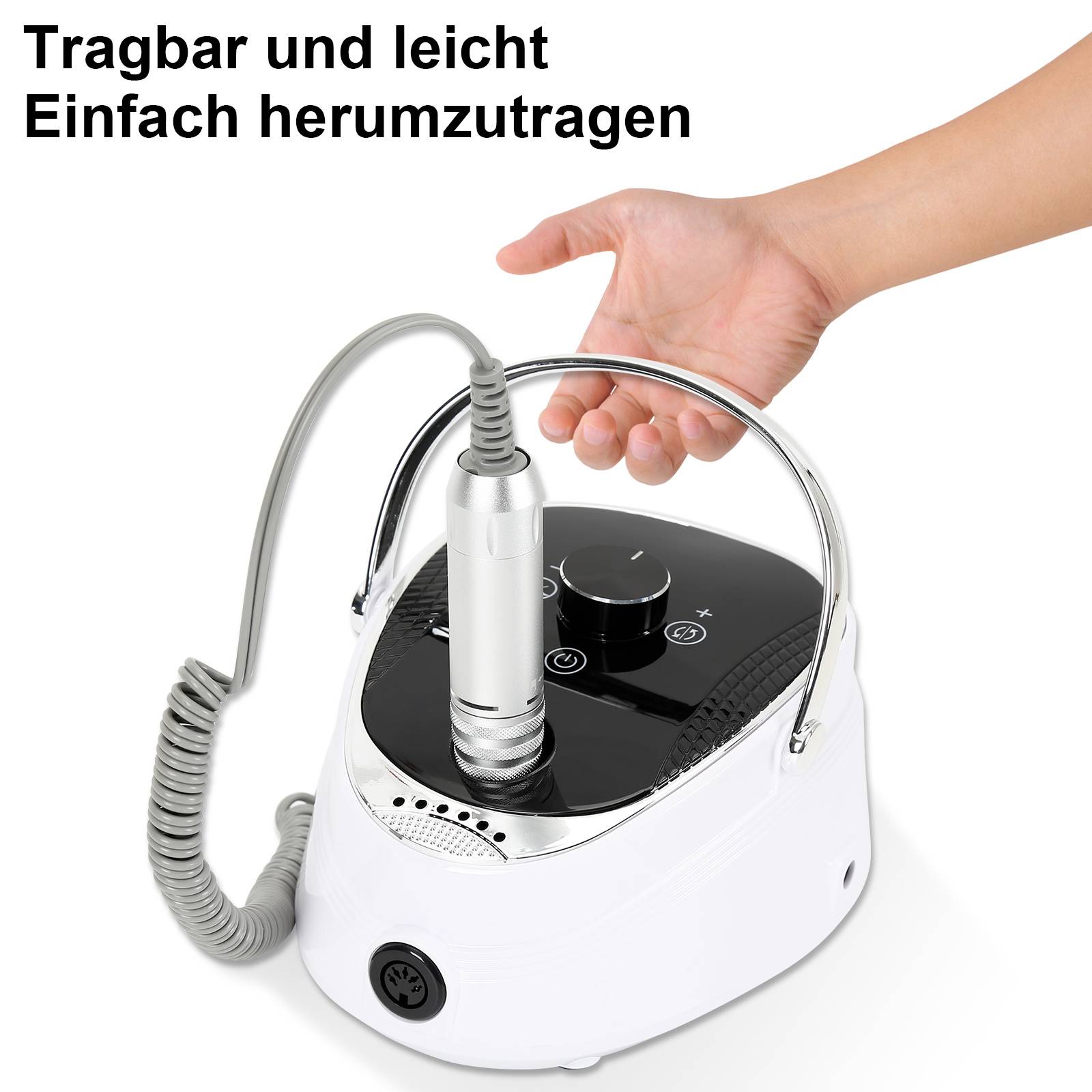 Elektrische Nagelfräser Maniküre Set Pediküre für Gelnägel 35000 U/min Nagelfeile Acrylnägel Wiederaufladbare Geschwindigkeit Einstellbar