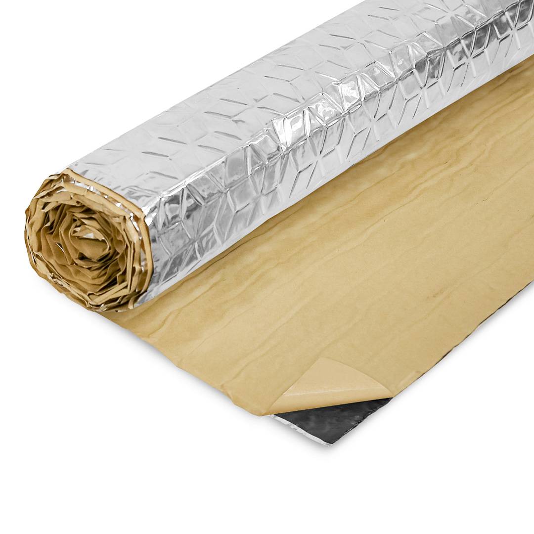 50x200cm Dämmmatte Auto 1m² Alubutyl Dämmung Anti Dröhn Matte Selbstklebend Bitumen-Ersatz Dämmschaummatte