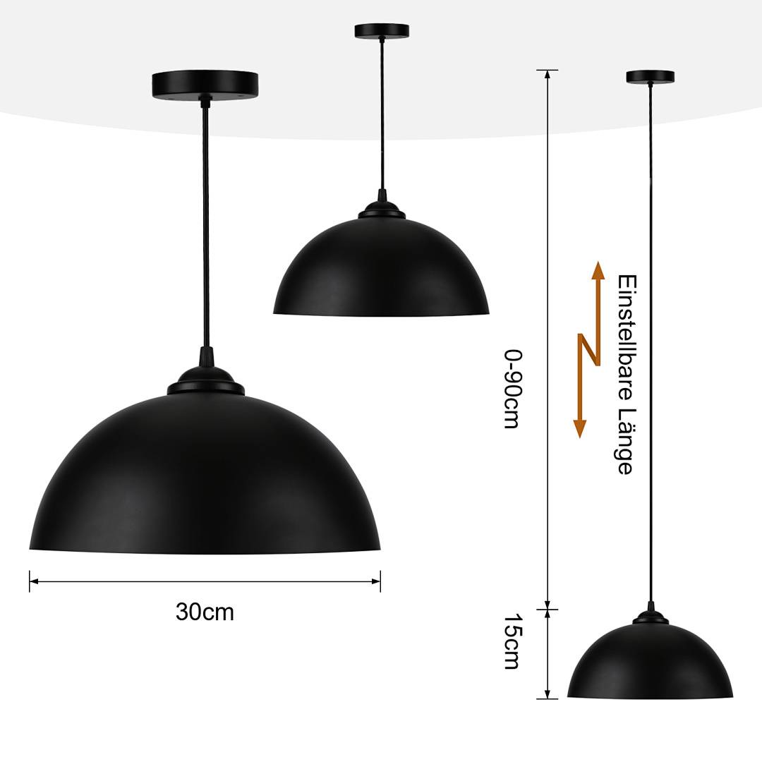 2er Pendelleuchte Hängelampe Deckenlampe LED E27 Hängeleuchte Pendellampe Leuchte Decke Beleuchtung Licht