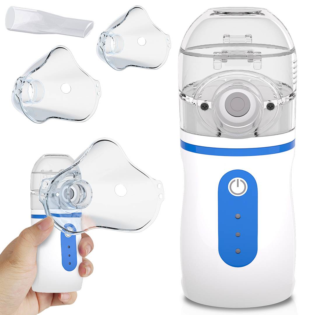 Inhalator Inhaliergerät Vernebler für Erwachsene Kinder Zerstäuber Inhalationsgerät Mini-Inhalator Medizinischer Kompakt-Inhalator Nano Husten
