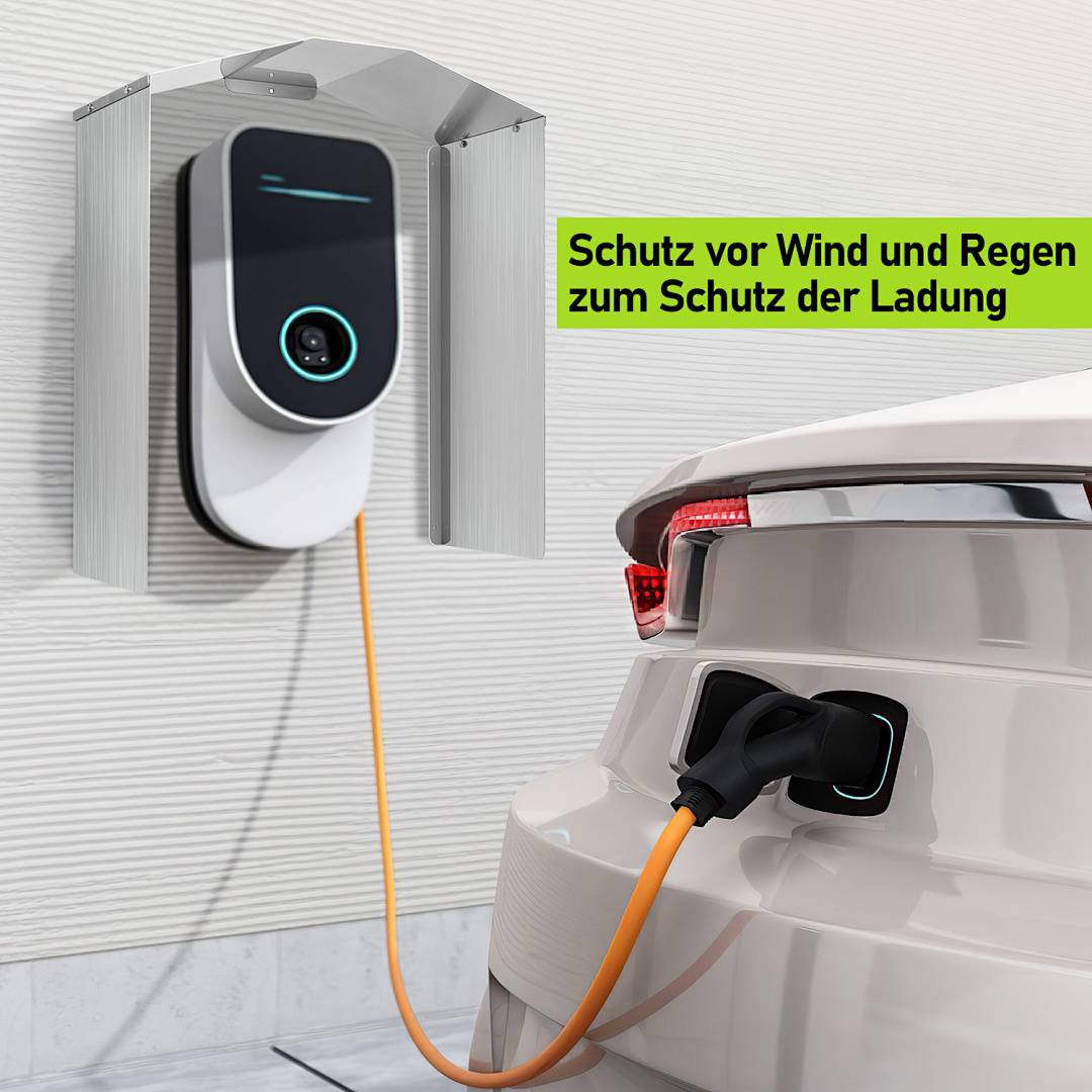 wallbox wetterschutz Schutzdach Regenschutz 40*20*45 cm Schutz Wallbox Wetterschutz Dach Stahl Regen