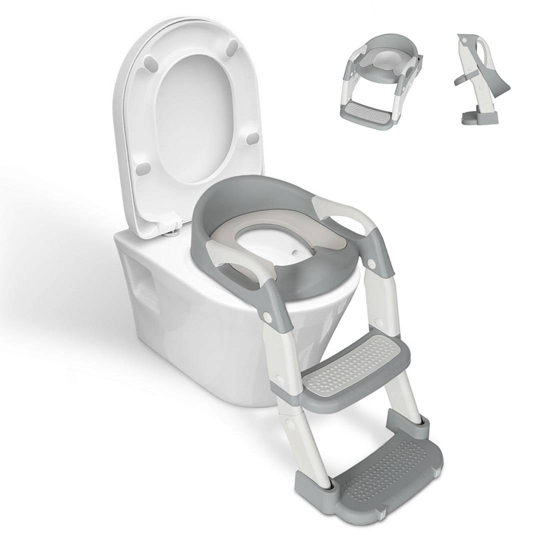 Toilettentrainer Toilettensitz Kinder WC Sitz Töpfchen mit Treppe für 1-7 Baby Lerntöpfchen Toilette