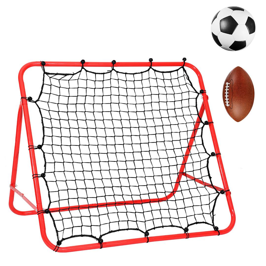 Fußball Rebounder Rückprallwand Kickback Tor einstellbar Trainingsnetz Netz Fußballtor Torprallwand Winkel Einstellbar Einstellbar Winkel
