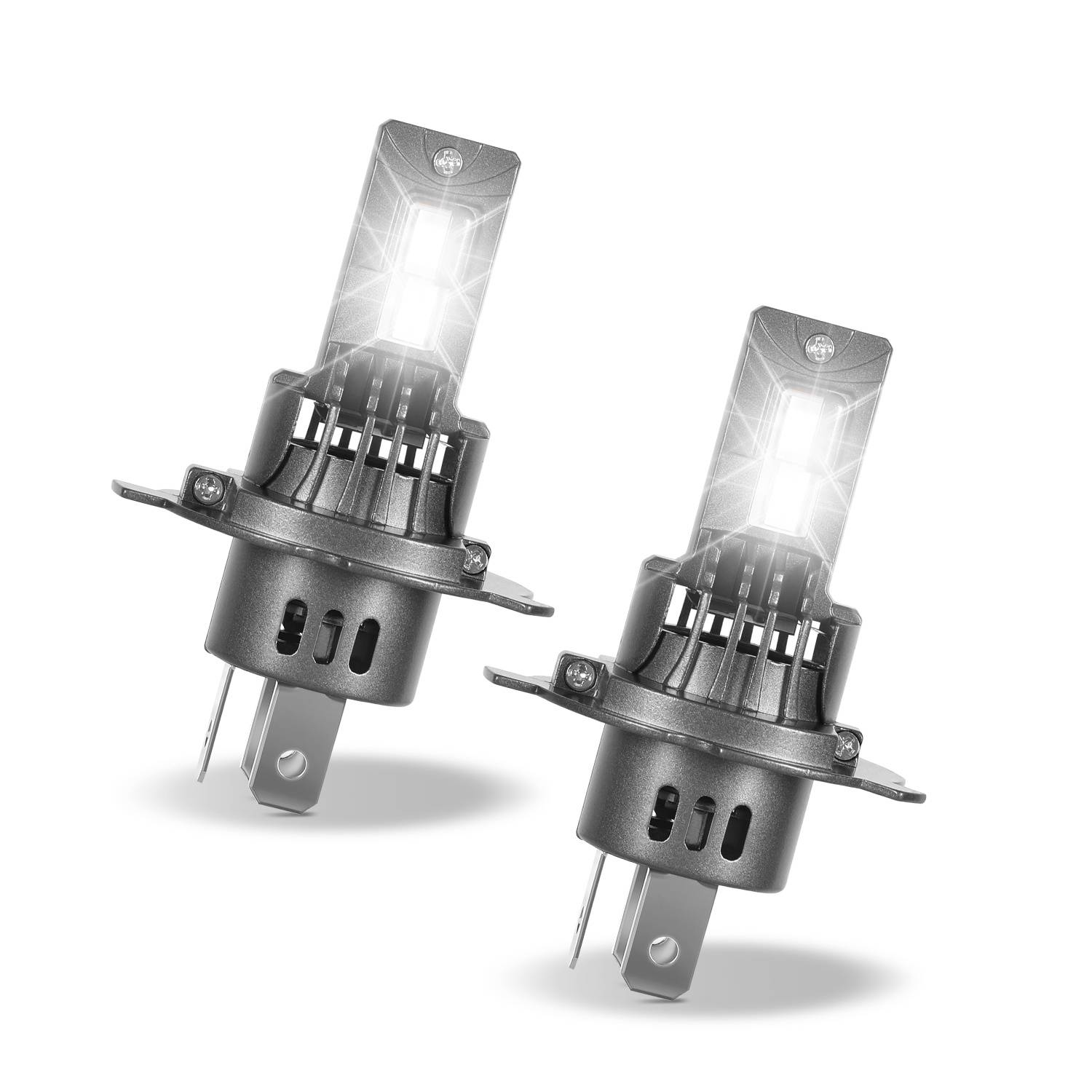 H4 LED-Scheinwerferlampe 30W 12V 2500LM 6500K IP65 Plug & Play 2er-Set für Auto/Motorrad