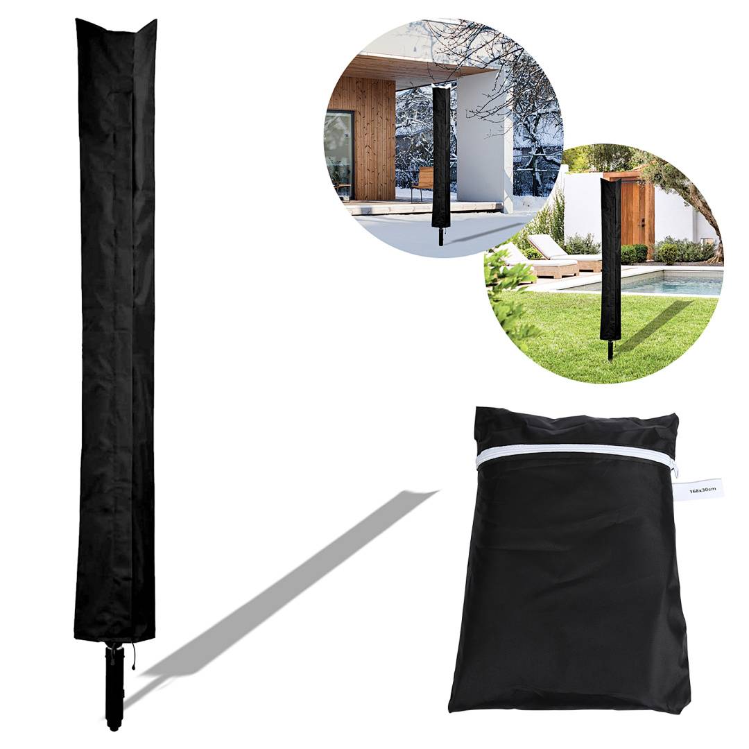 wäschespinne schutzhülle Wetterschutzhülle 168x28cm Sonnenschirm Wäscheständer UV- witterungsbest Schutzhaube Reisverschluss witterungsbeständi