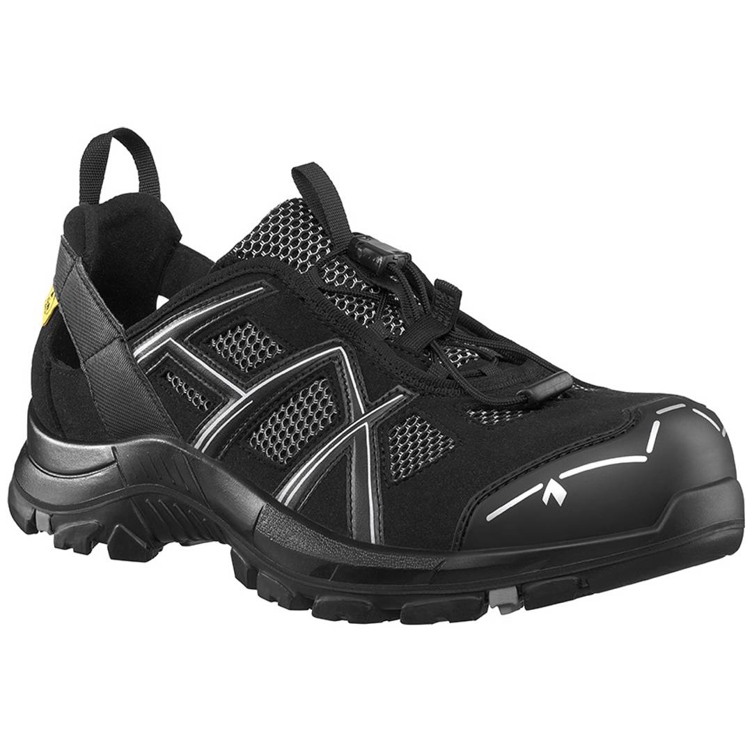 HAIX Sicherheitshalbschuh Black Eagle Safety 61.1 Low 610005 S1P ESD SRC DGUV Gr. 47 schwarz/silber