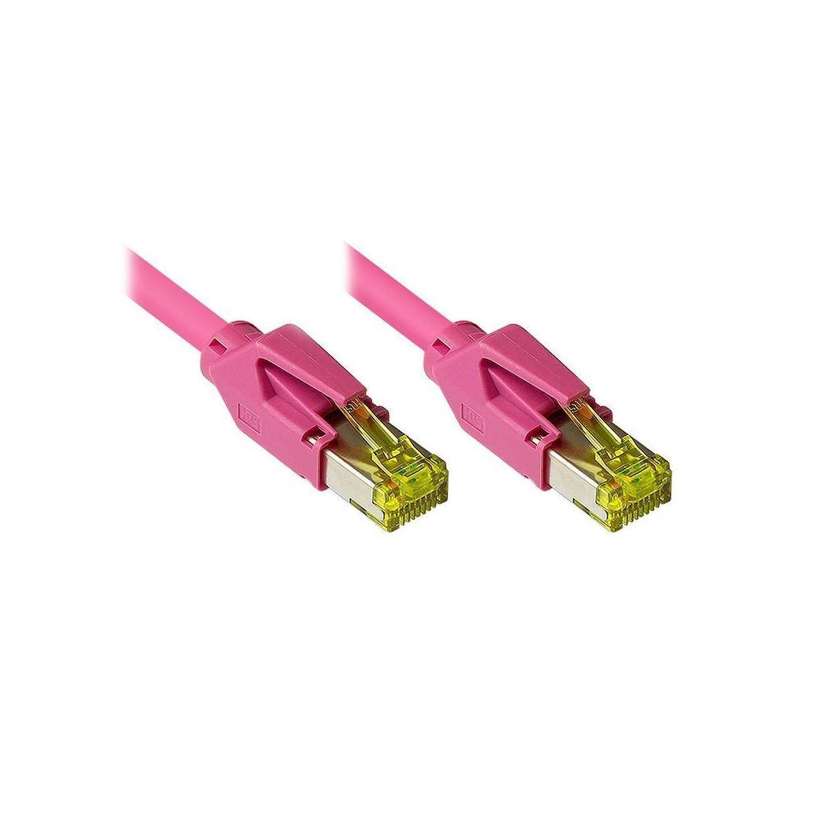 831RK-270M - Patchkabel Cat.7, S/FTP, 27m, magenta