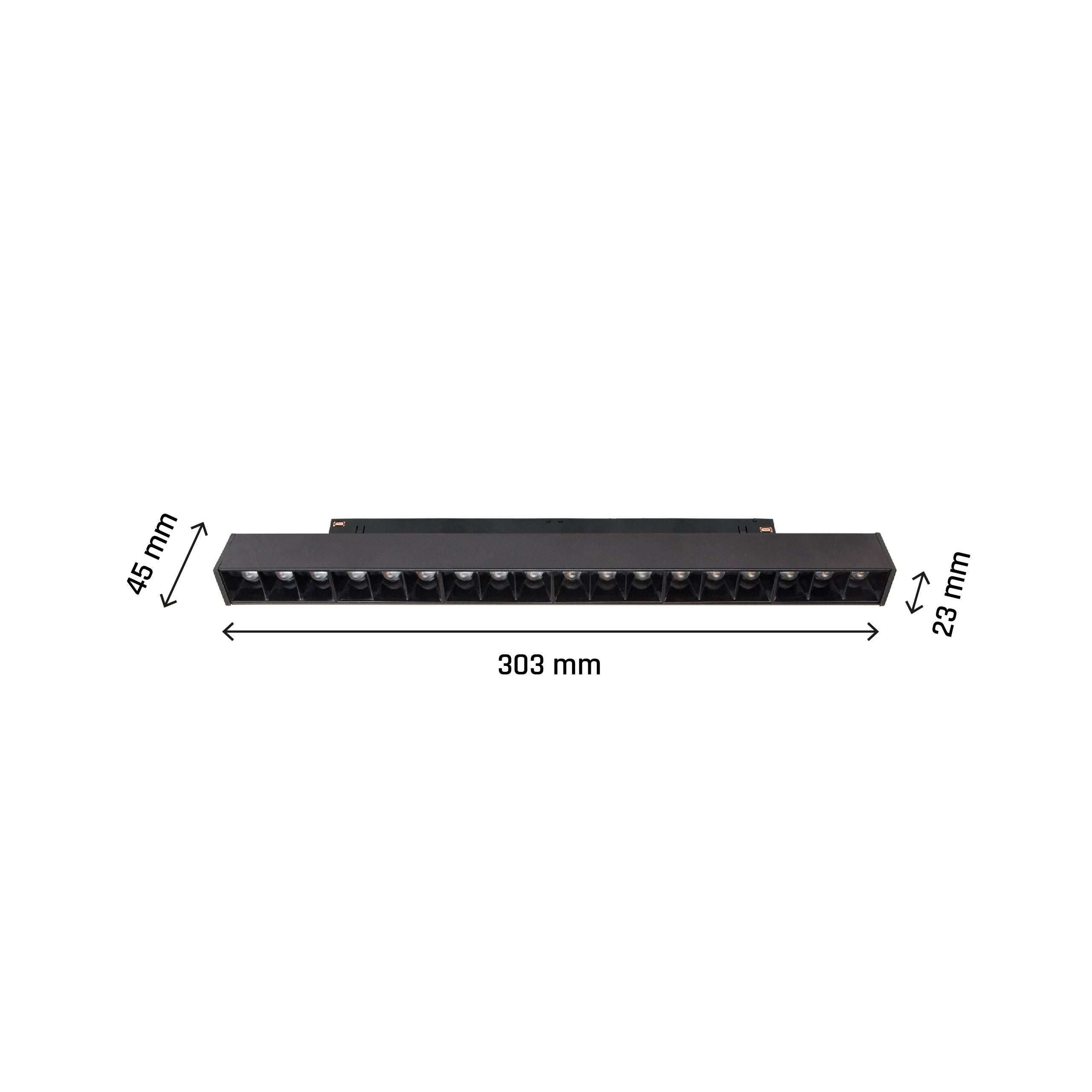 SYSTEM SHIFT 48V Smart Grid M 17W – Schwarz, 330mm, UGR<19, CCT & Dimmbar, Zigbee/Hue kompatibel