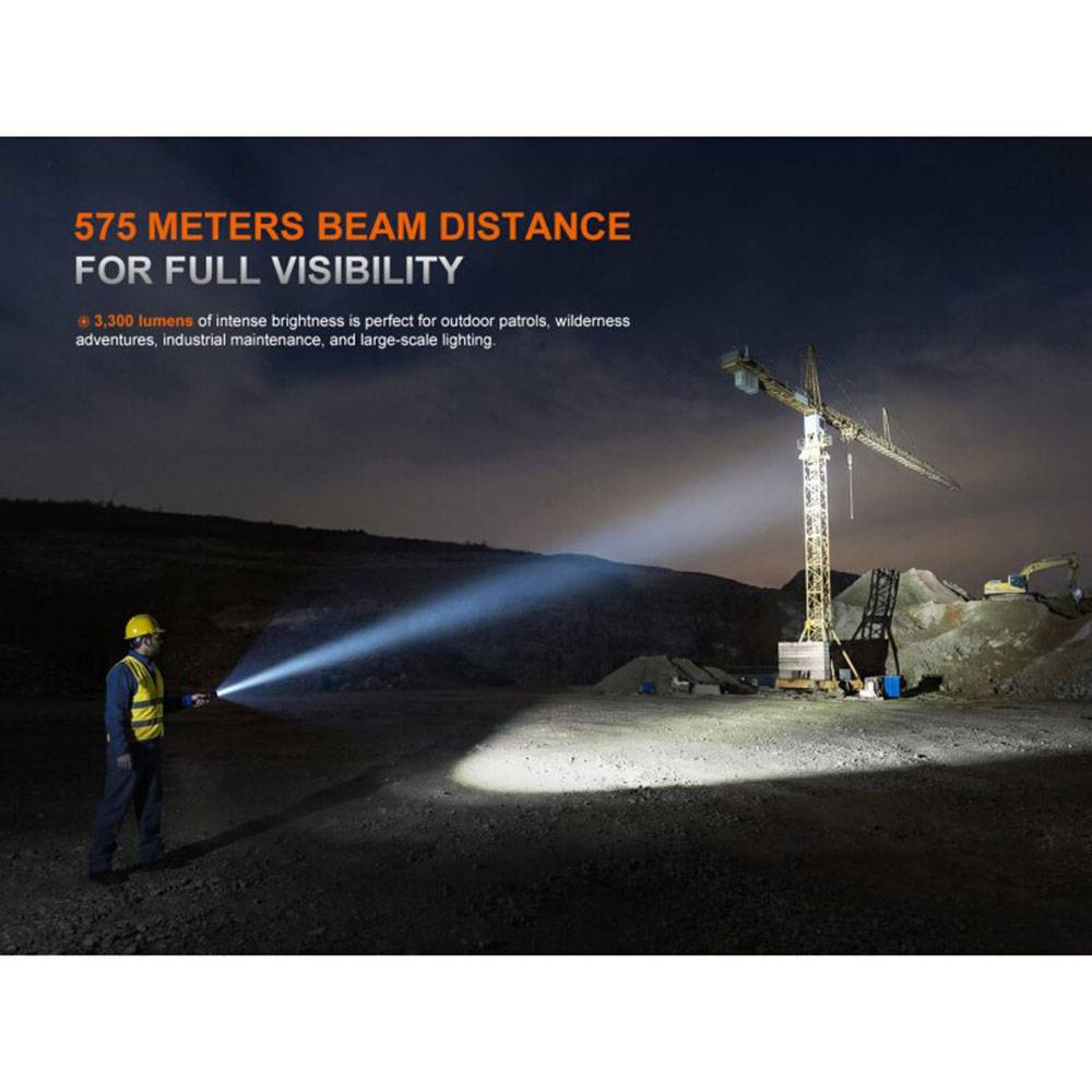 Fenix C7 V2.0 LED Taschenlampe 3300 Lumen - Schwarz