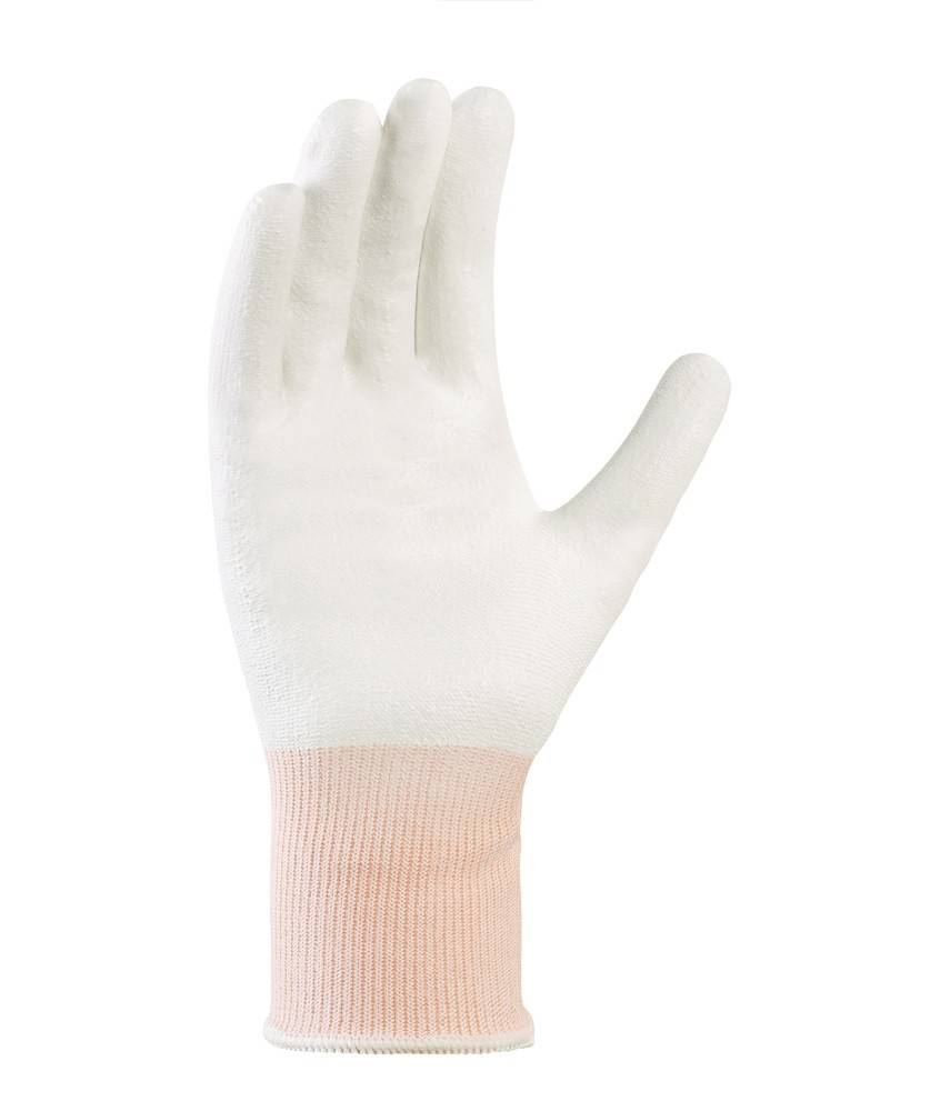 teXXor 2415 Schnittschutz-Strickhandschuhe PU-beschichtet weiß flexibel Gr8 12-Paar