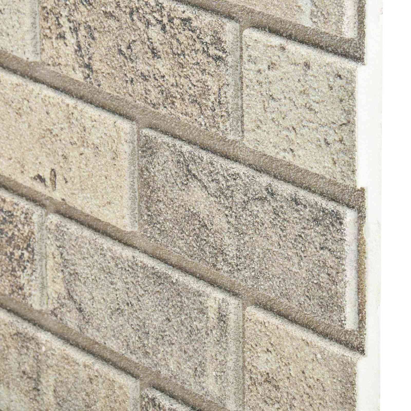 vidaXL Wandpaneele 10 pcs Sand 100 x 50 cm EPS-Schaum