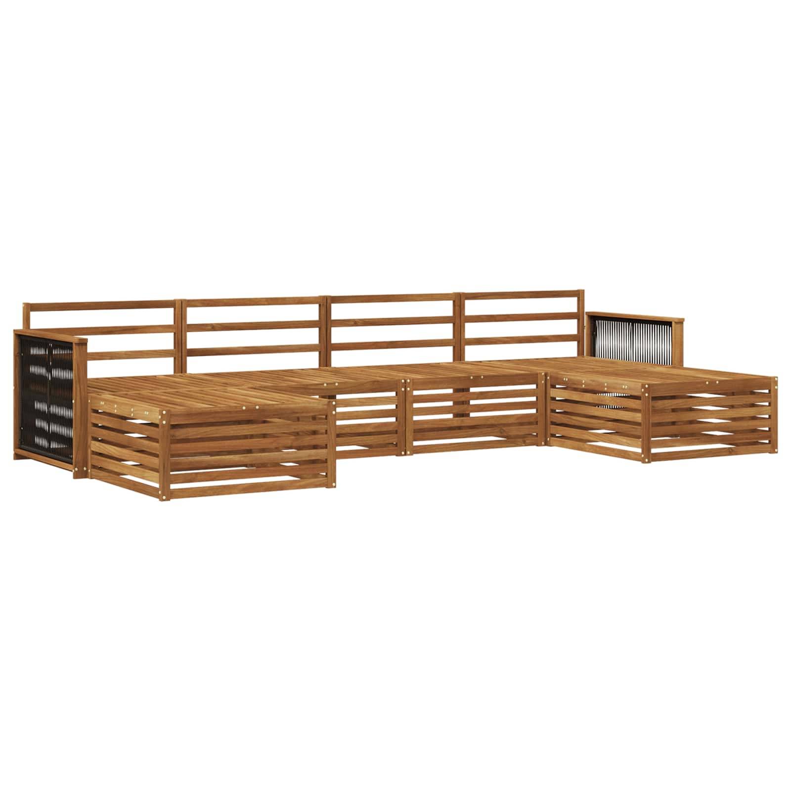 vidaXL Sofagarnituren 6 pcs Massivholz Akazie