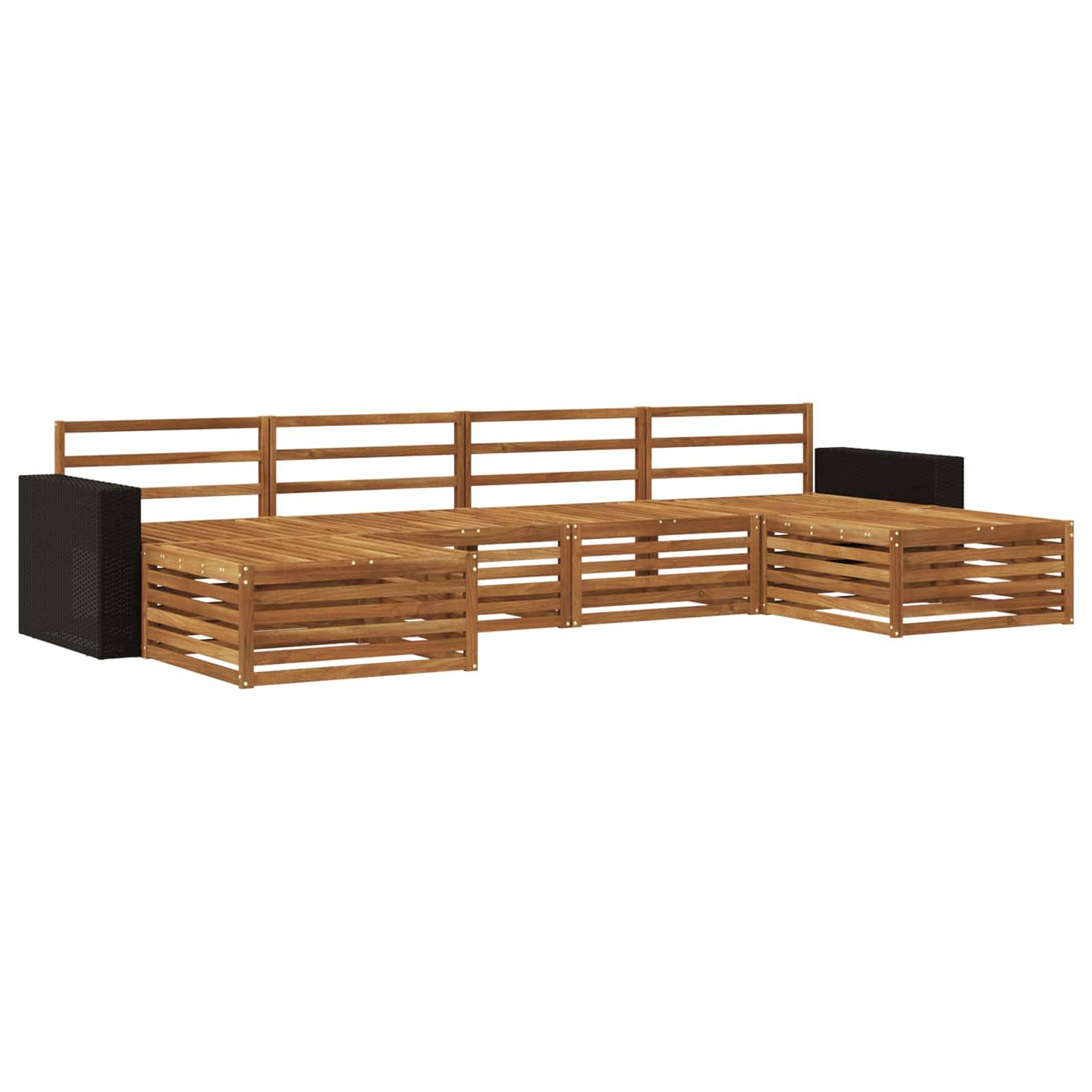vidaXL Sofagarnituren 6 pcs Massivholz Akazie