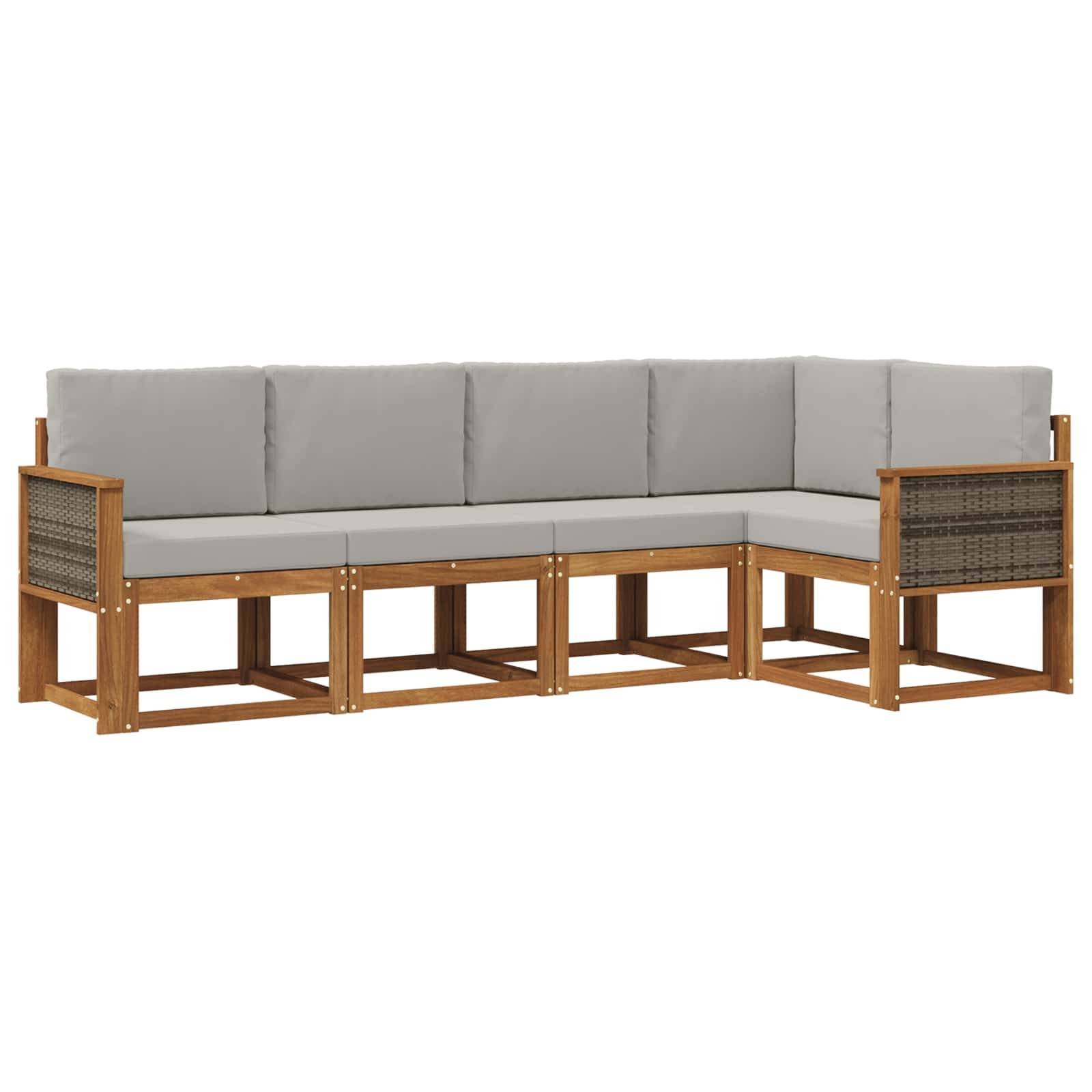 vidaXL Outdoor-Sofagarnitur 4 pcs