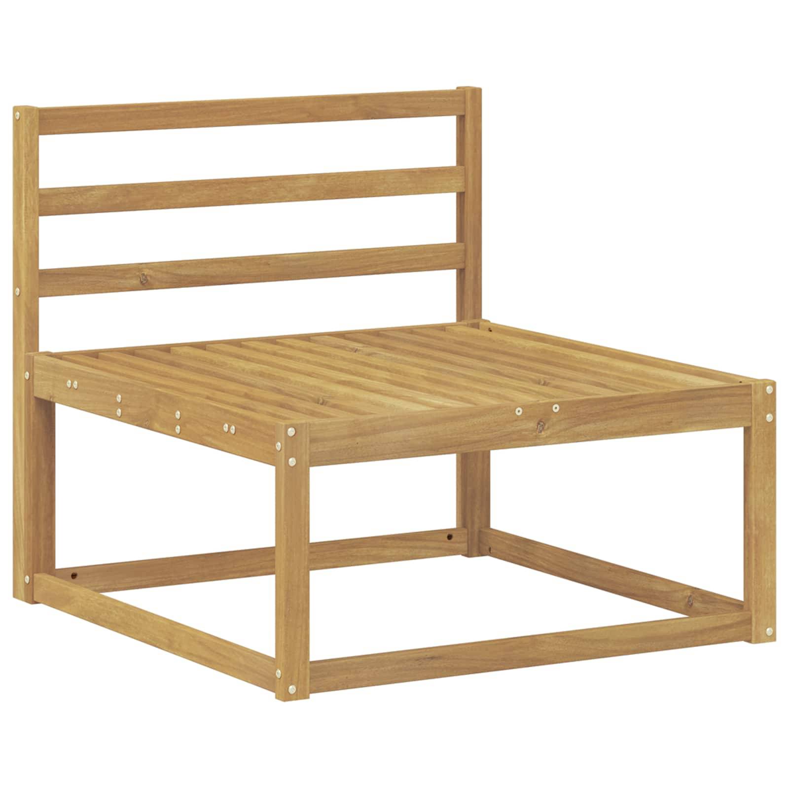 vidaXL Outdoor Mittelsofa Weiß 79 x 83 x 73 cm