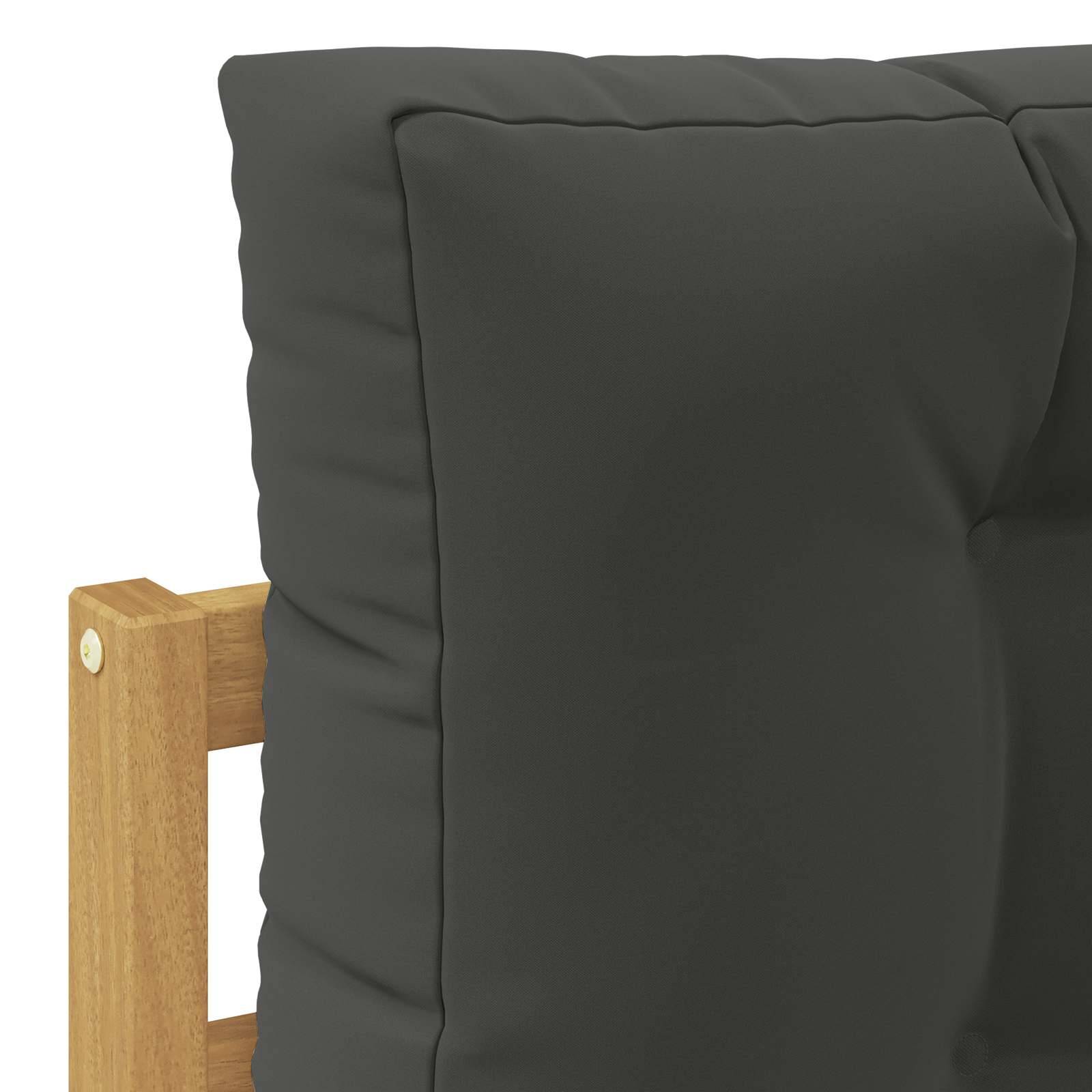 vidaXL Outdoor-Sofagarnitur mit Kissen 9 pcs Weiß und Anthrazit