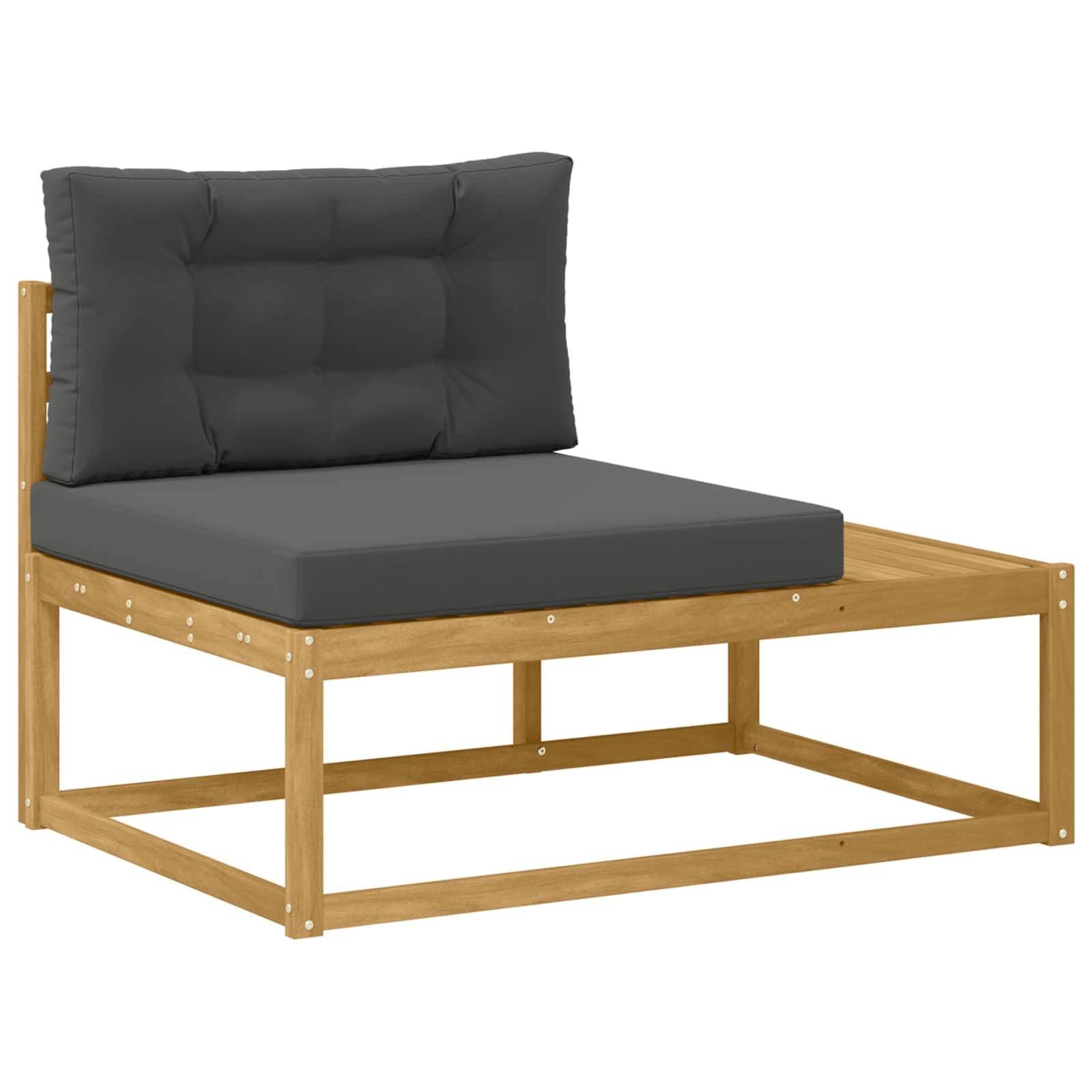 vidaXL Outdoor-Sofagarnitur Weiß 357 x 198,5 x 73 cm Polyester
