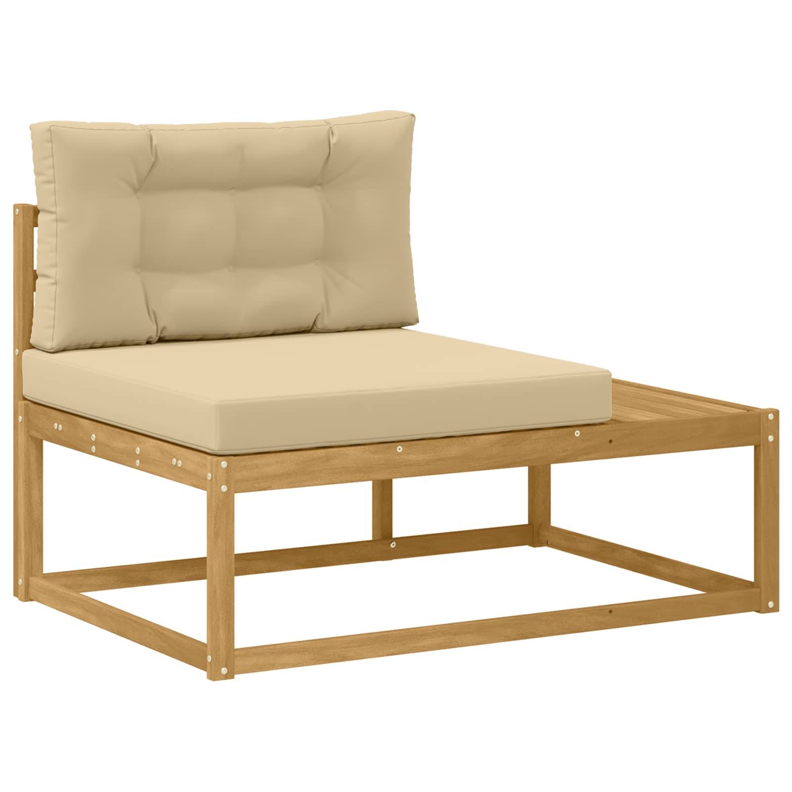 vidaXL Outdoor-Sofagarnitur Weiß 230,5 x 83 x 73 cm Polyester