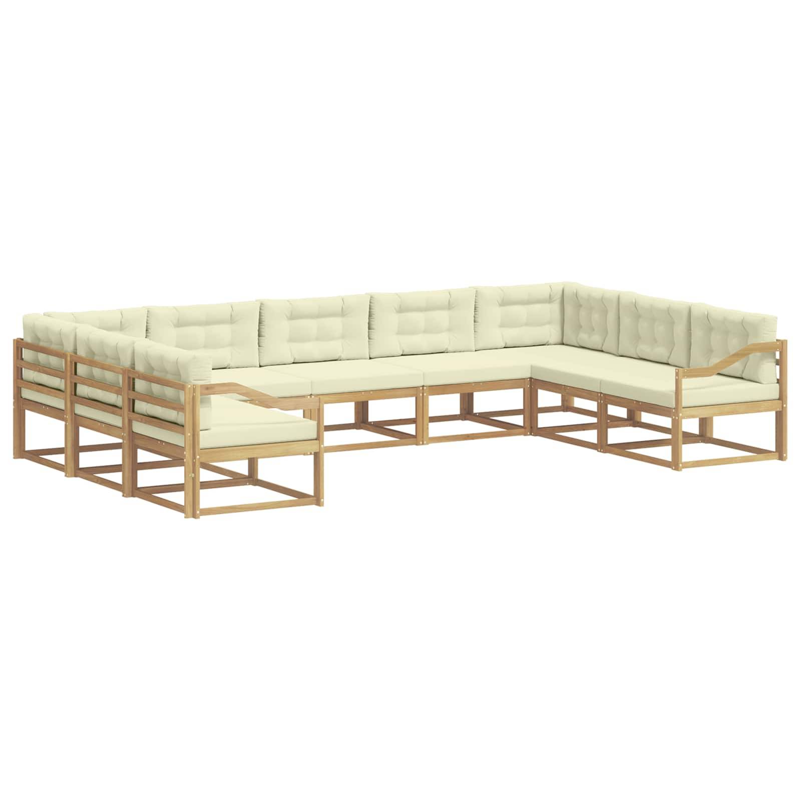 vidaXL Outdoor-Sofagarnitur 7 pcs Massivholz Akazie