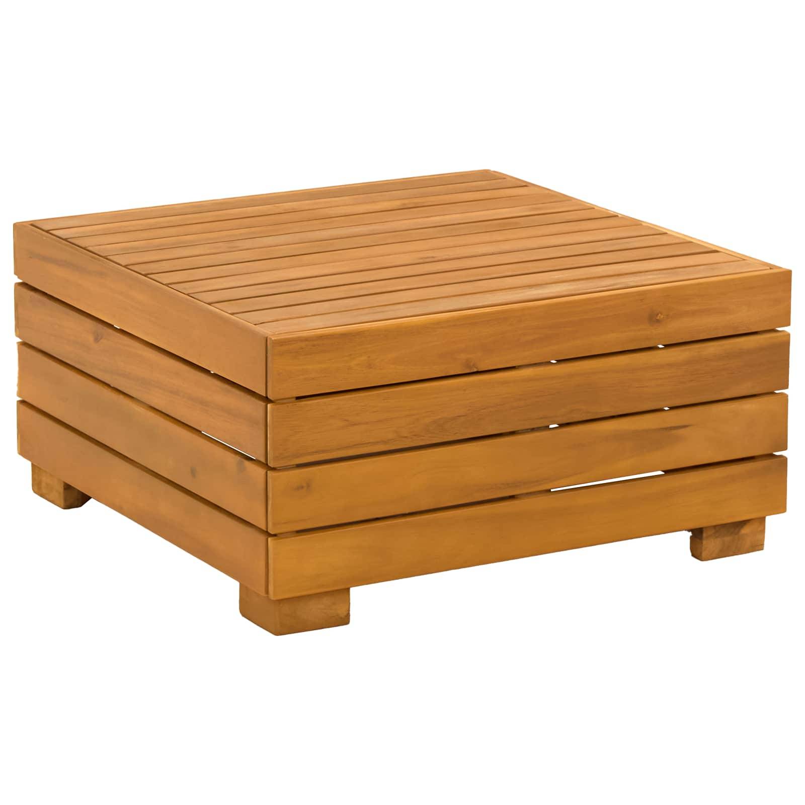 vidaXL Outdoor-Sofagarnitur 11 Stück Braun Massivholz Akazie