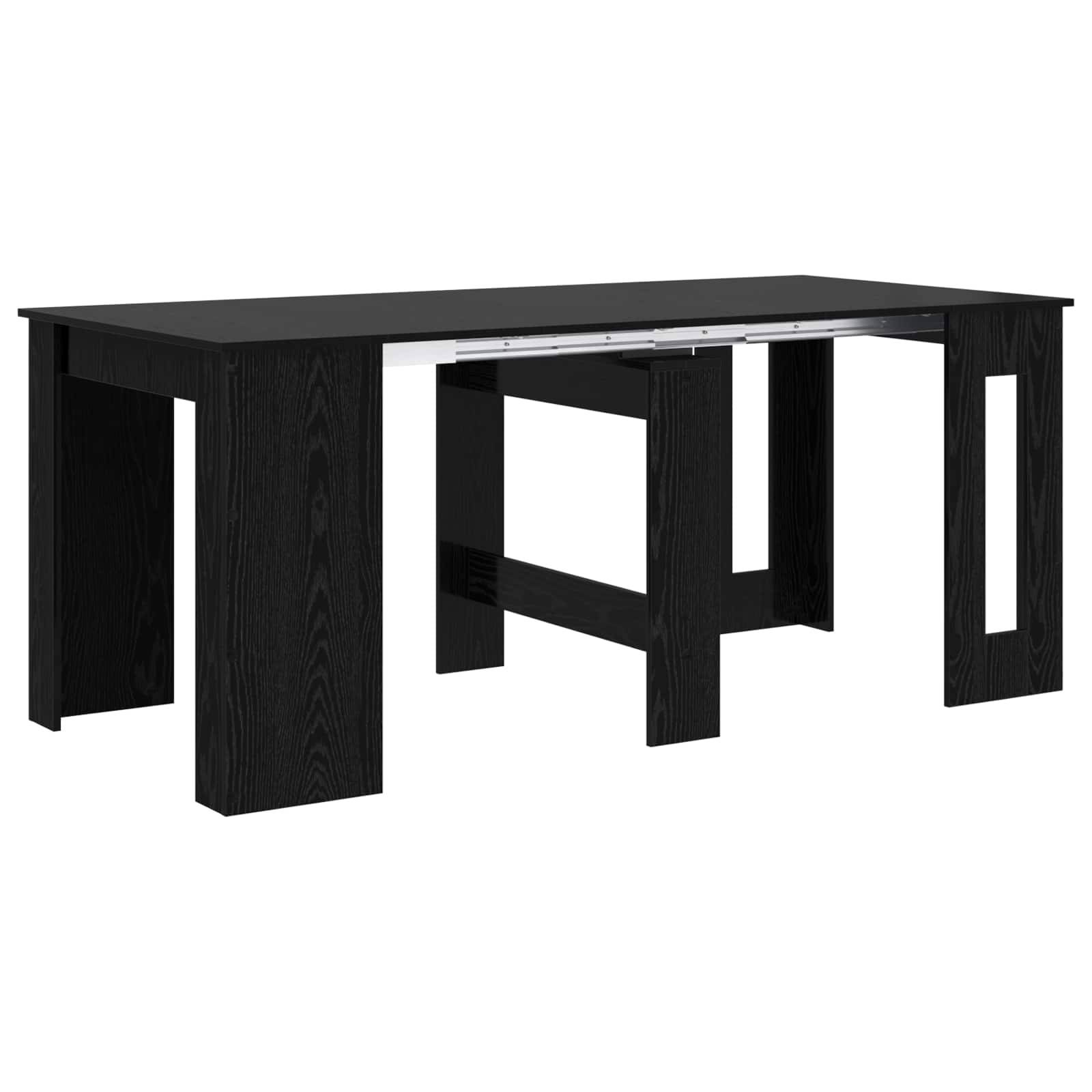 vidaXL Esstisch 180 x 85 x 75 cm Holzwerkstoff Schwarze Eiche