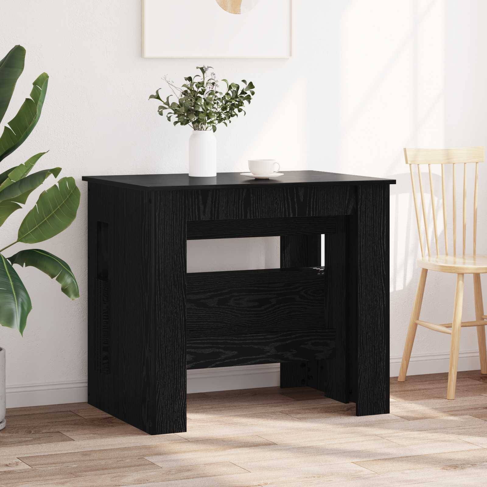 vidaXL Esstisch 180 x 85 x 75 cm Holzwerkstoff Schwarze Eiche