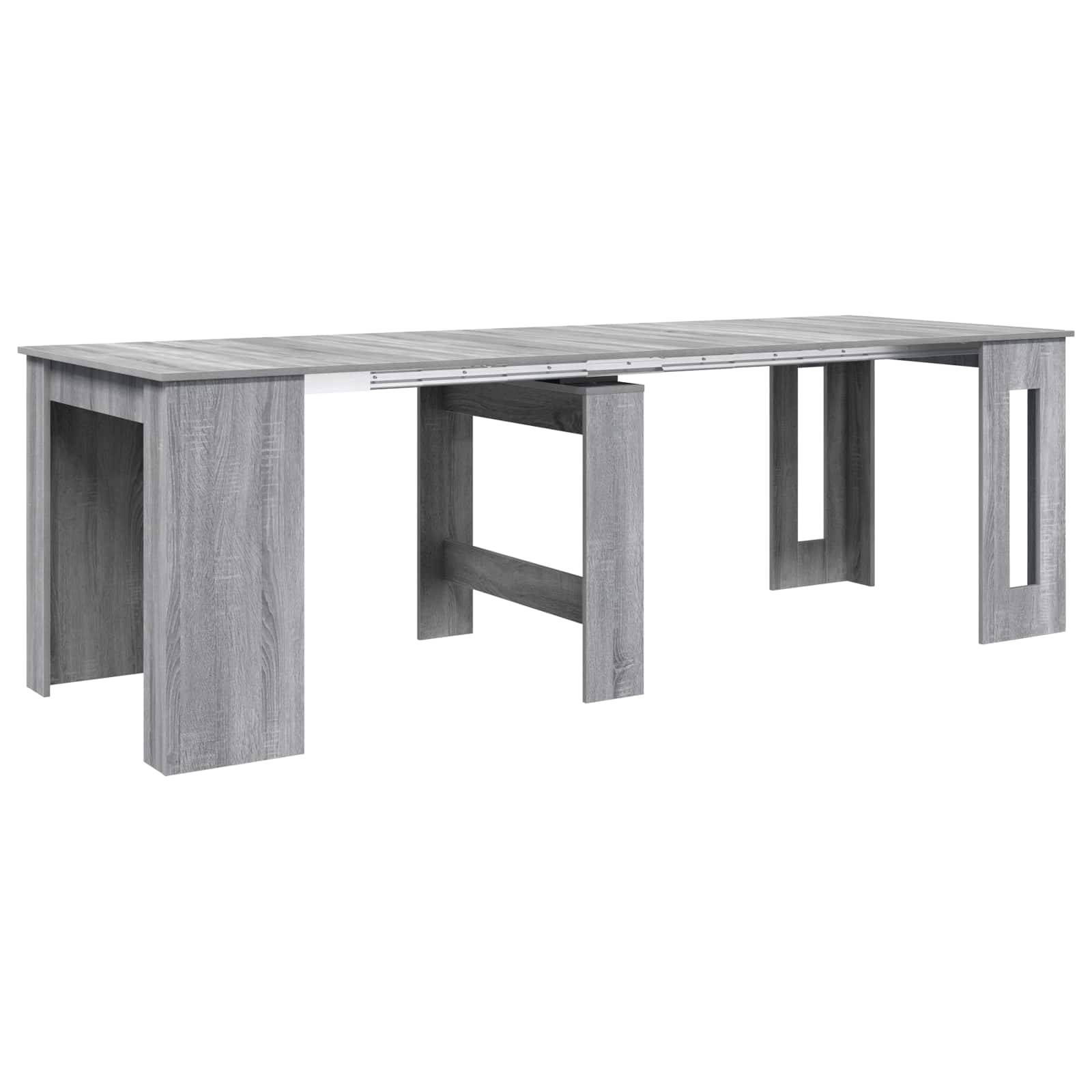 vidaXL Esstisch 240 x 85 x 75 cm Holzwerkstoff Grau Sonoma