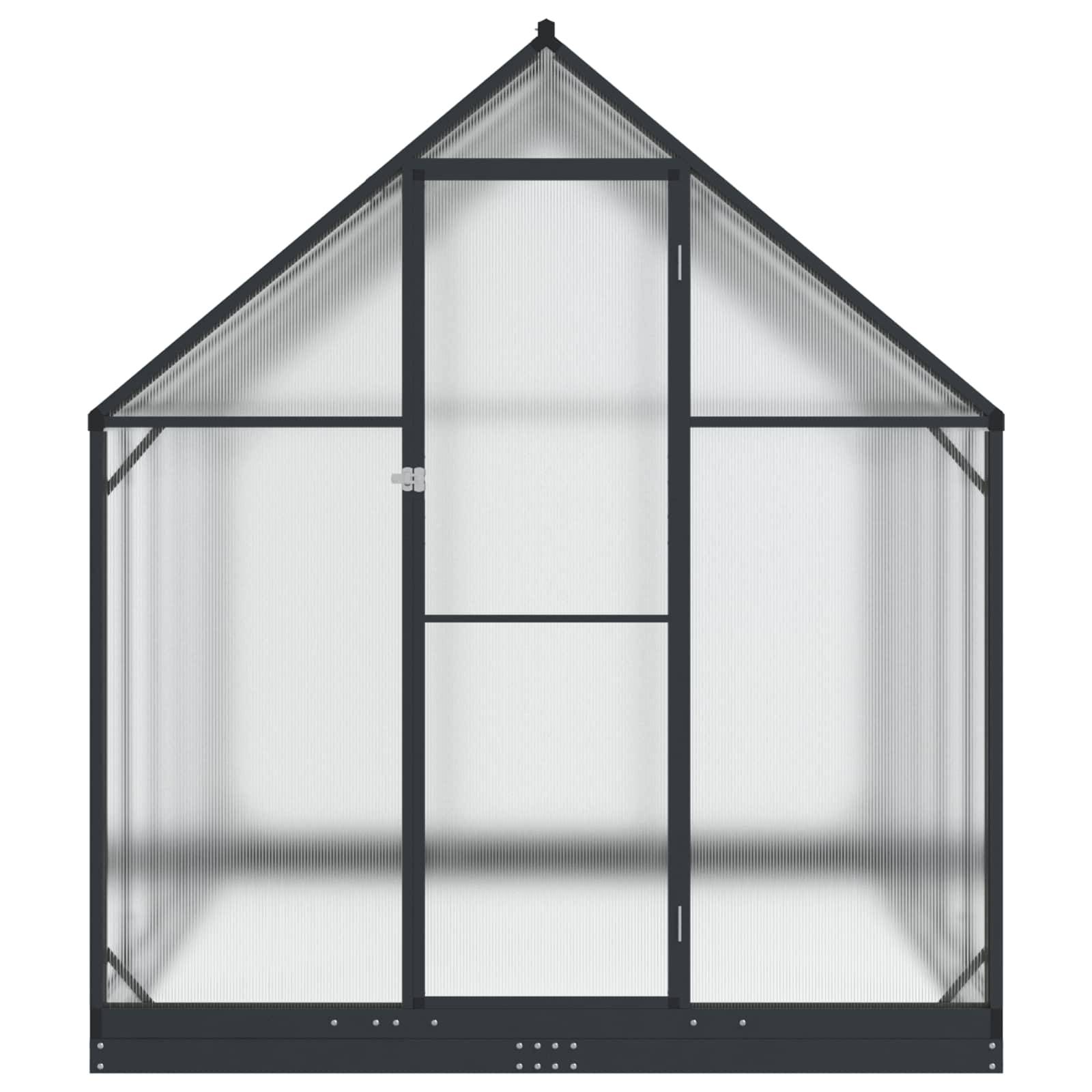 vidaXL Garten Gewächshaus mit Tür Anthrazit 183,5 x 303,5 x 207 cm