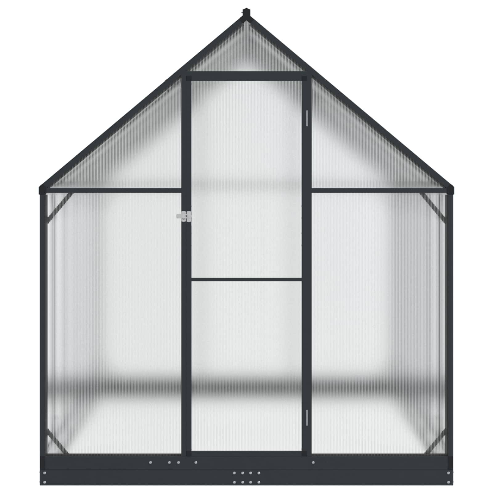 vidaXL Garten Gewächshaus mit Tür Anthrazit 183,5 x 363,5 x 207 cm