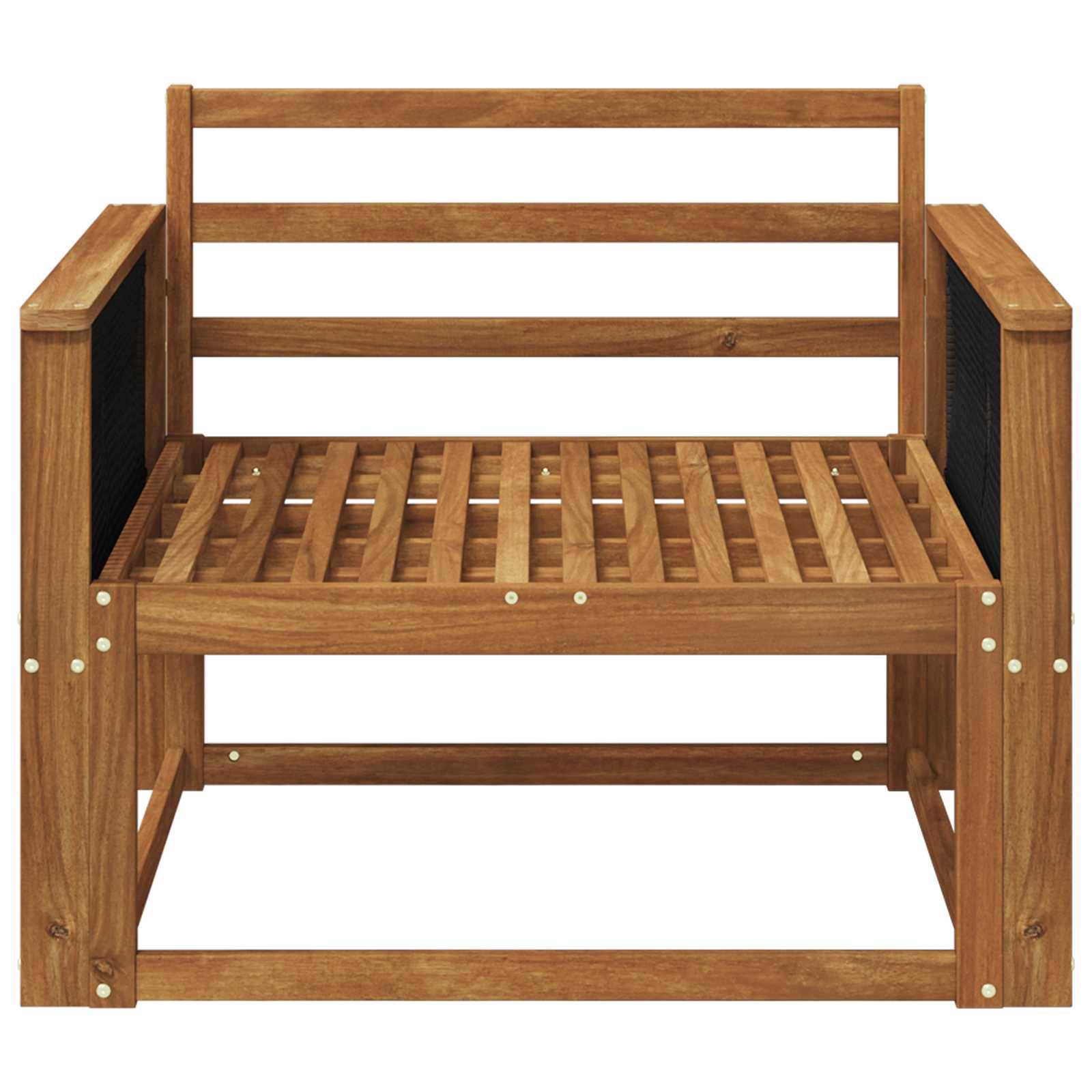 vidaXL Outdoor Mittelsofa Massivholz Akazie Natur
