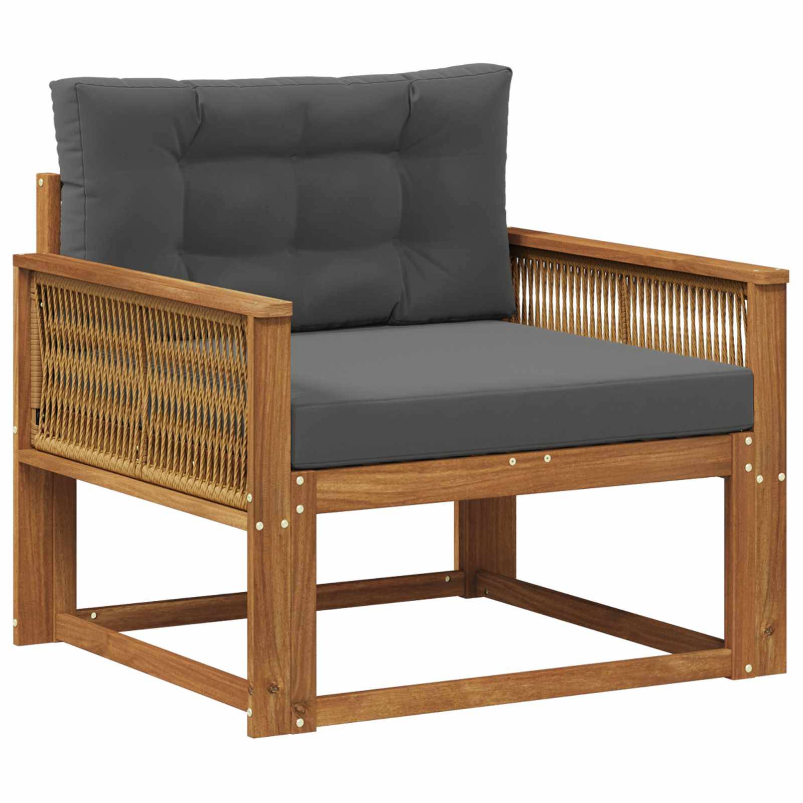 vidaXL Outdoor Mittelsofa Natur