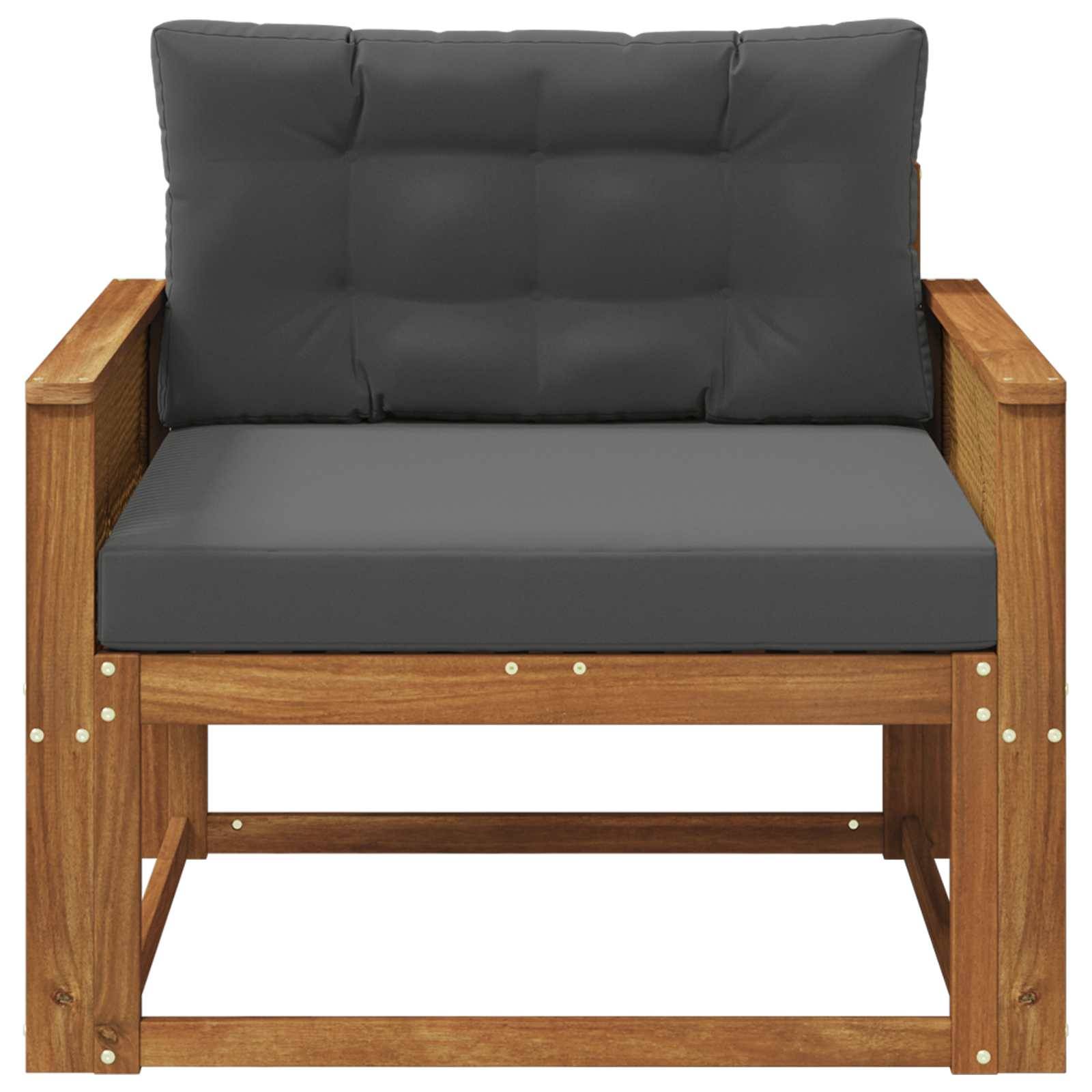 vidaXL Outdoor Mittelsofa Natur