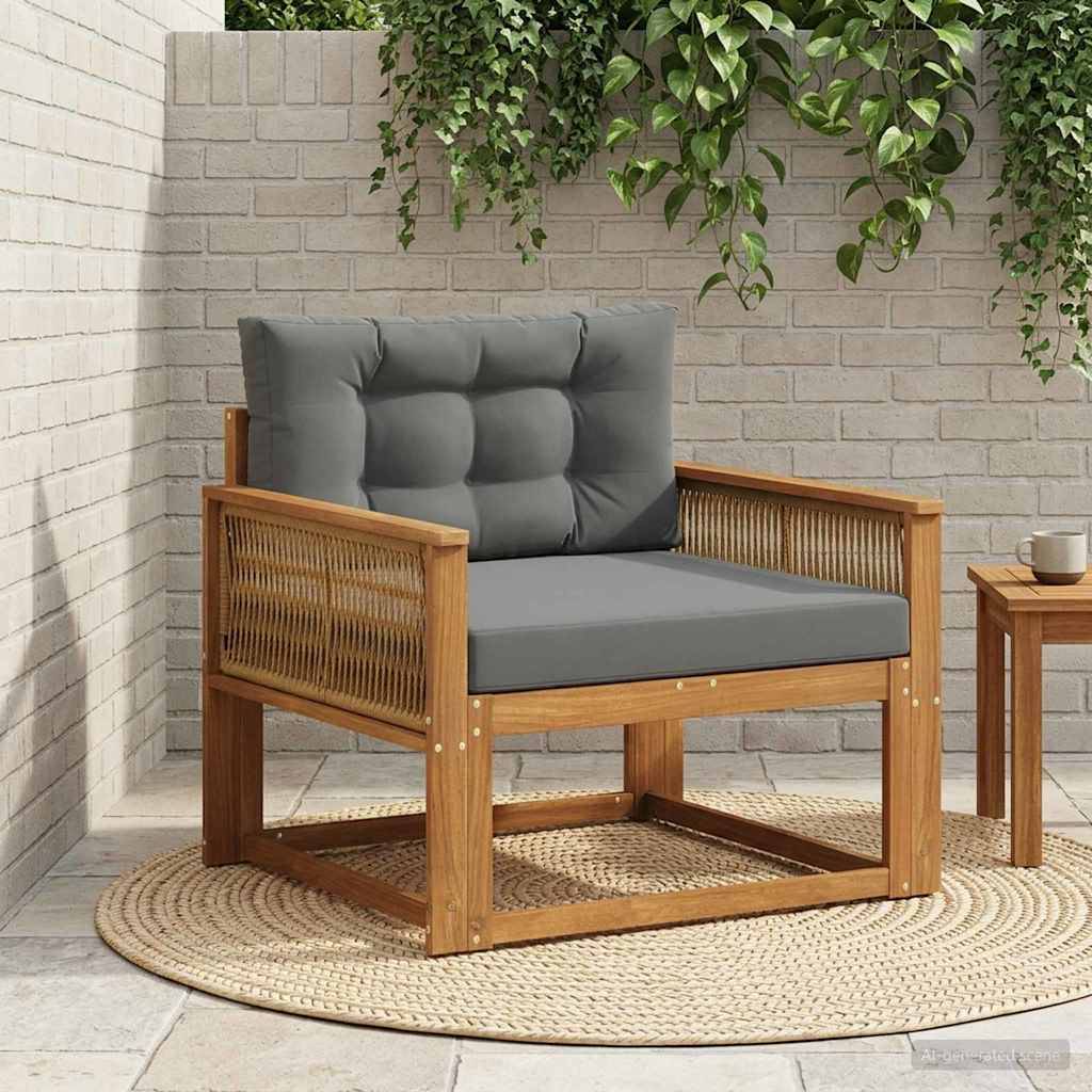 vidaXL Outdoor Mittelsofa Natur