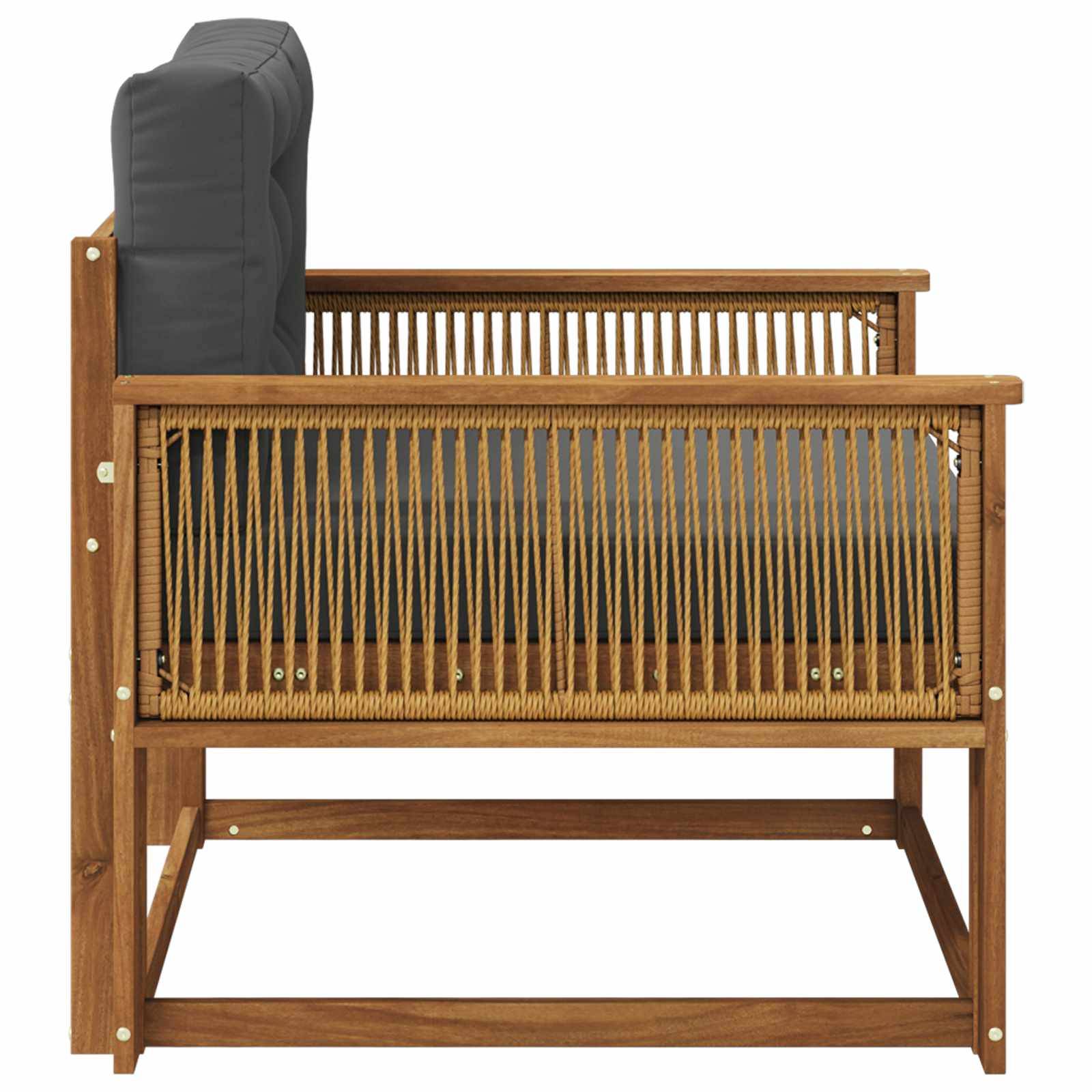 vidaXL Outdoor Mittelsofa Natur