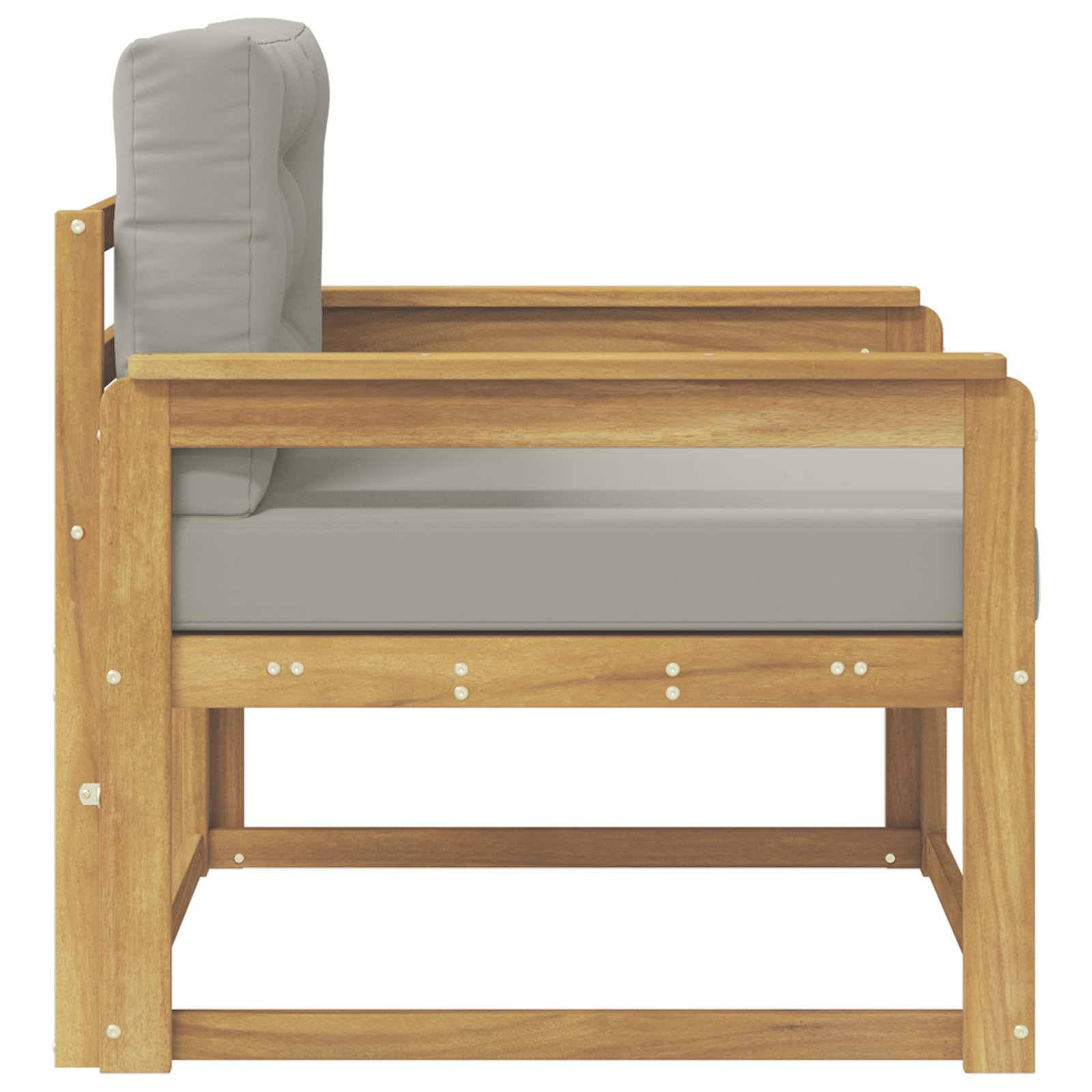 vidaXL Outdoor Mittelsofa Polyester Weiß